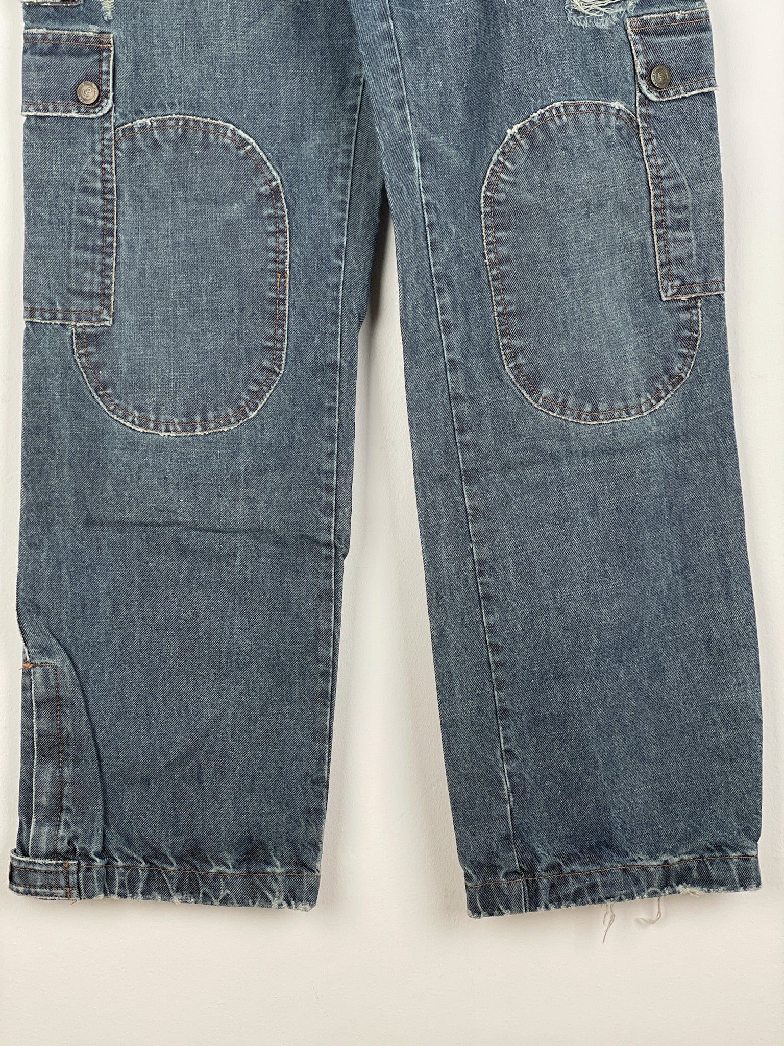Dolce & Gabbana AW03 Double-Knee Denim Cargo Pants Size US 31 - 4 Thumbnail