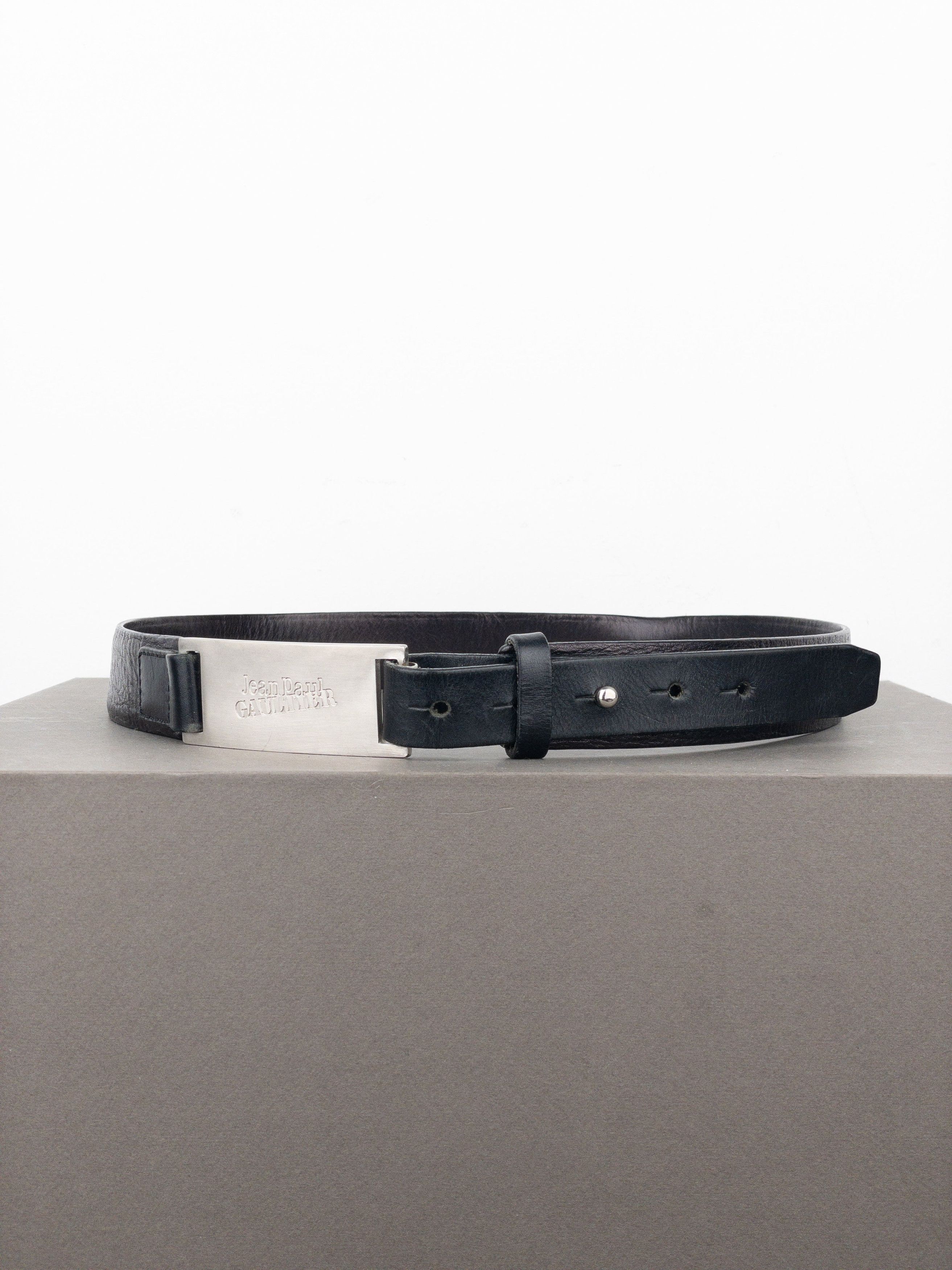 Jean Paul Gaultier 1990s Logo Buckle Belt Size ONE SIZE - 2 Thumbnail