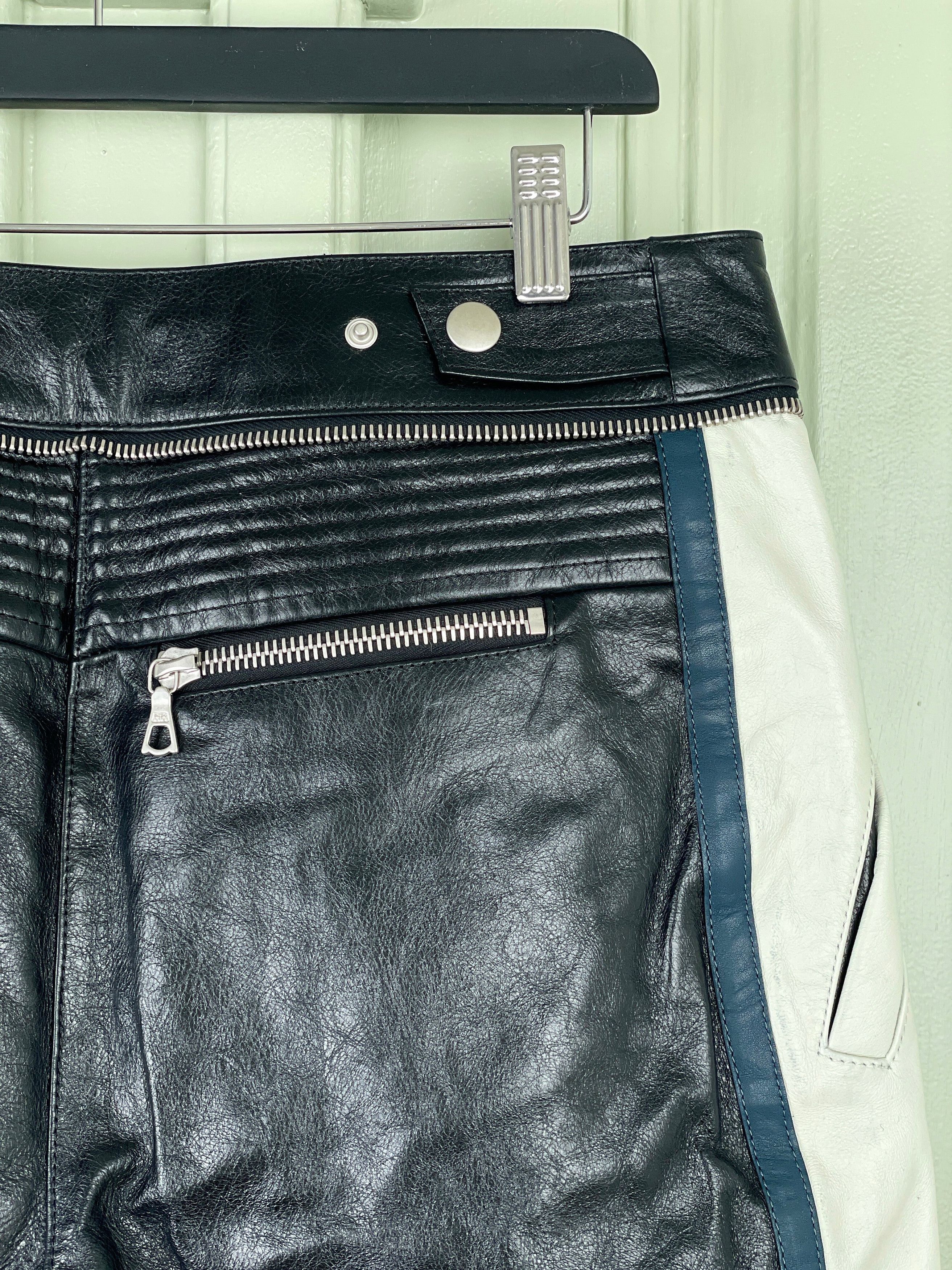 Dries Van Noten AW05 Leather Biker Pants Size US 32 / EU 48 - 9 Thumbnail