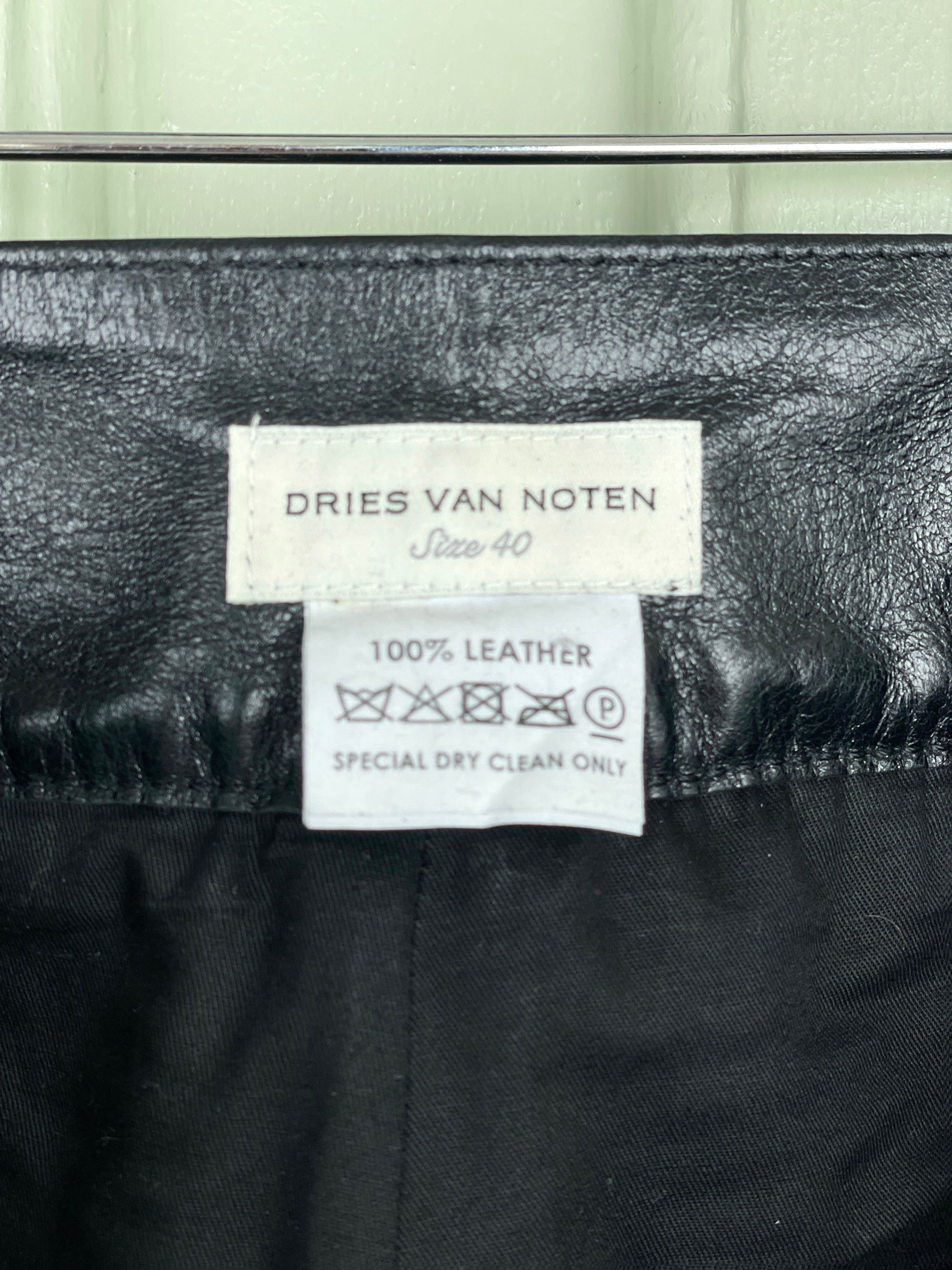 Dries Van Noten AW05 Leather Biker Pants Size US 32 / EU 48 - 11 Thumbnail