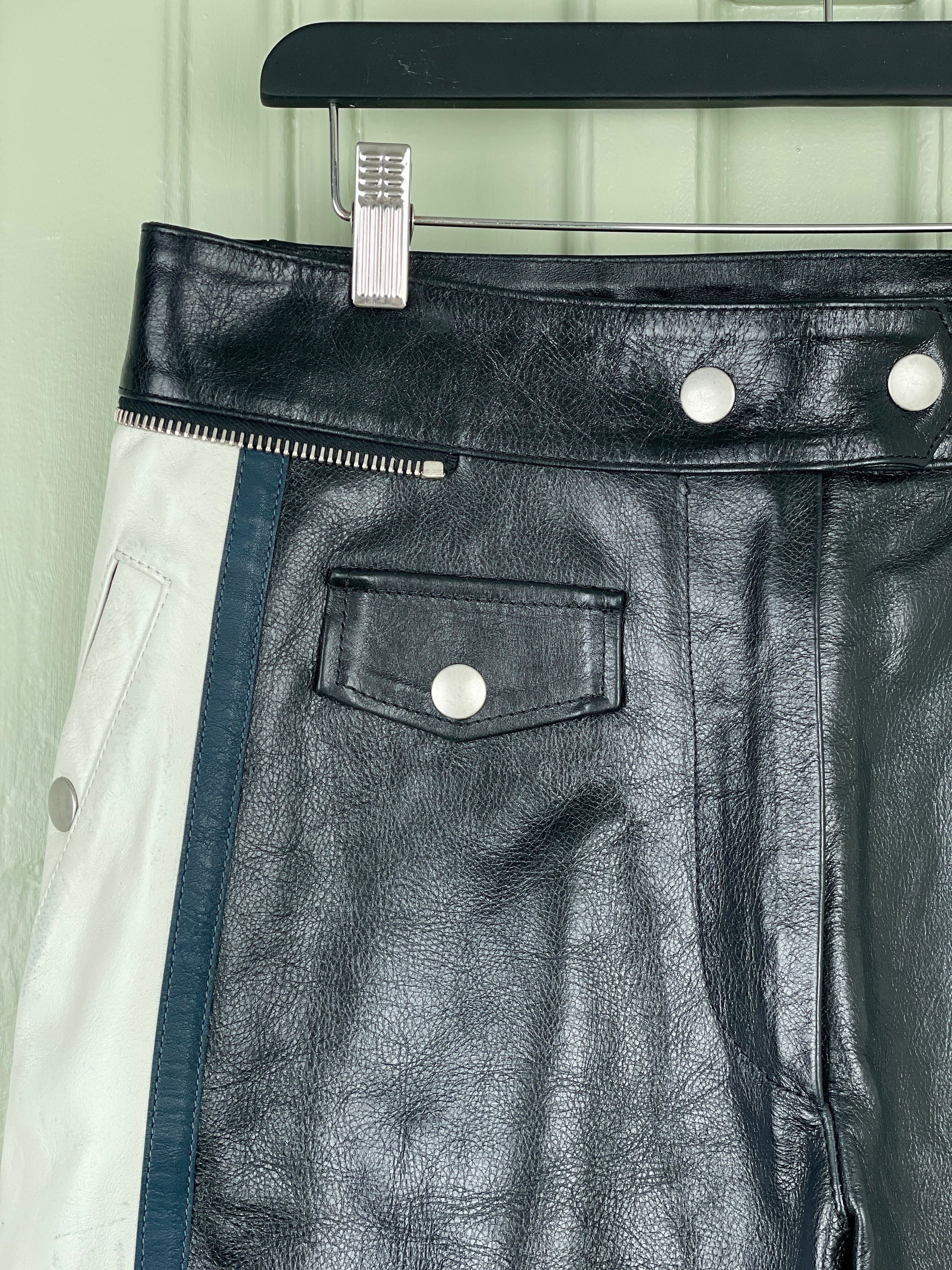Dries Van Noten AW05 Leather Biker Pants Size US 32 / EU 48 - 5 Thumbnail
