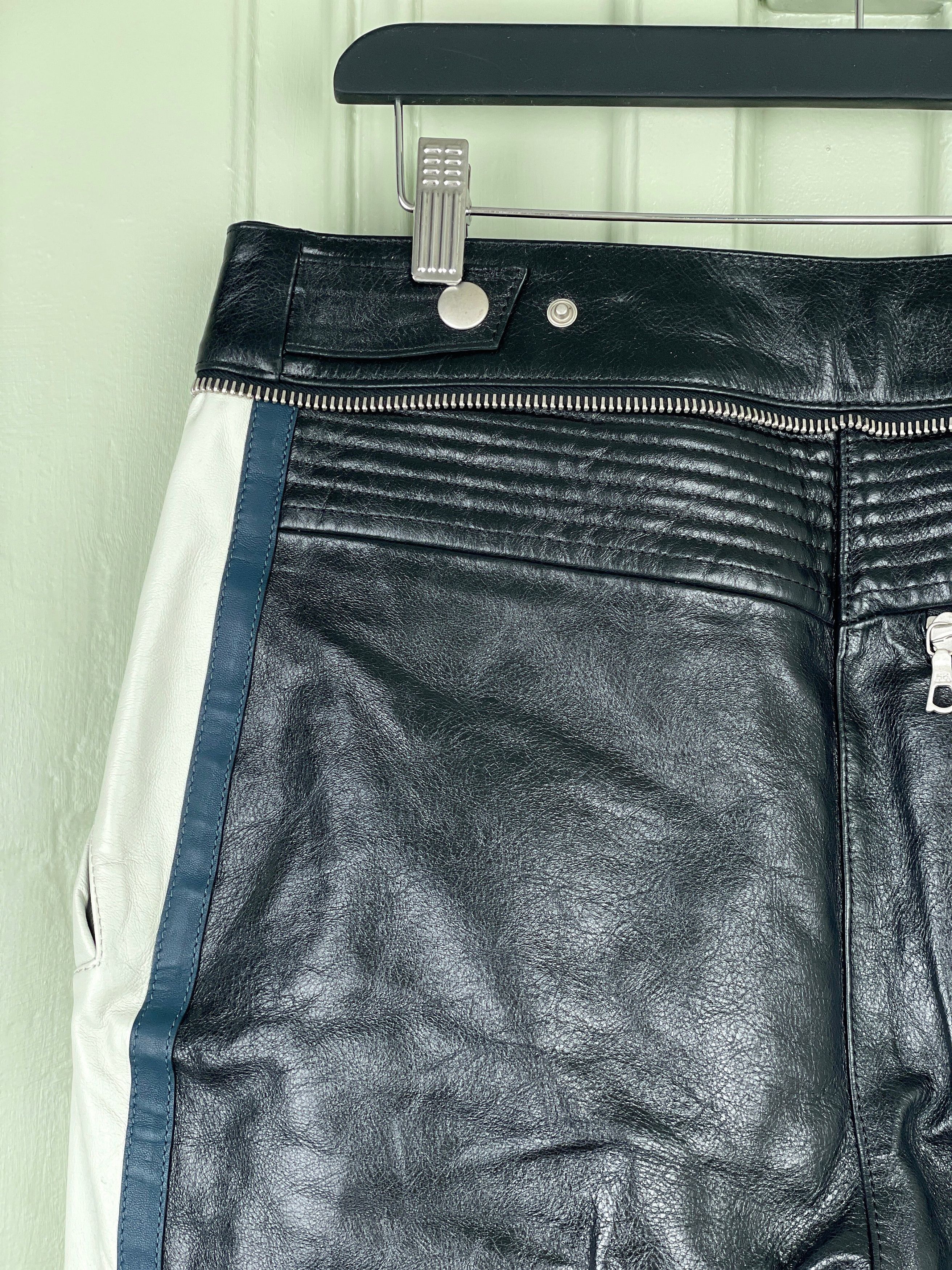 Dries Van Noten AW05 Leather Biker Pants Size US 32 / EU 48 - 8 Thumbnail