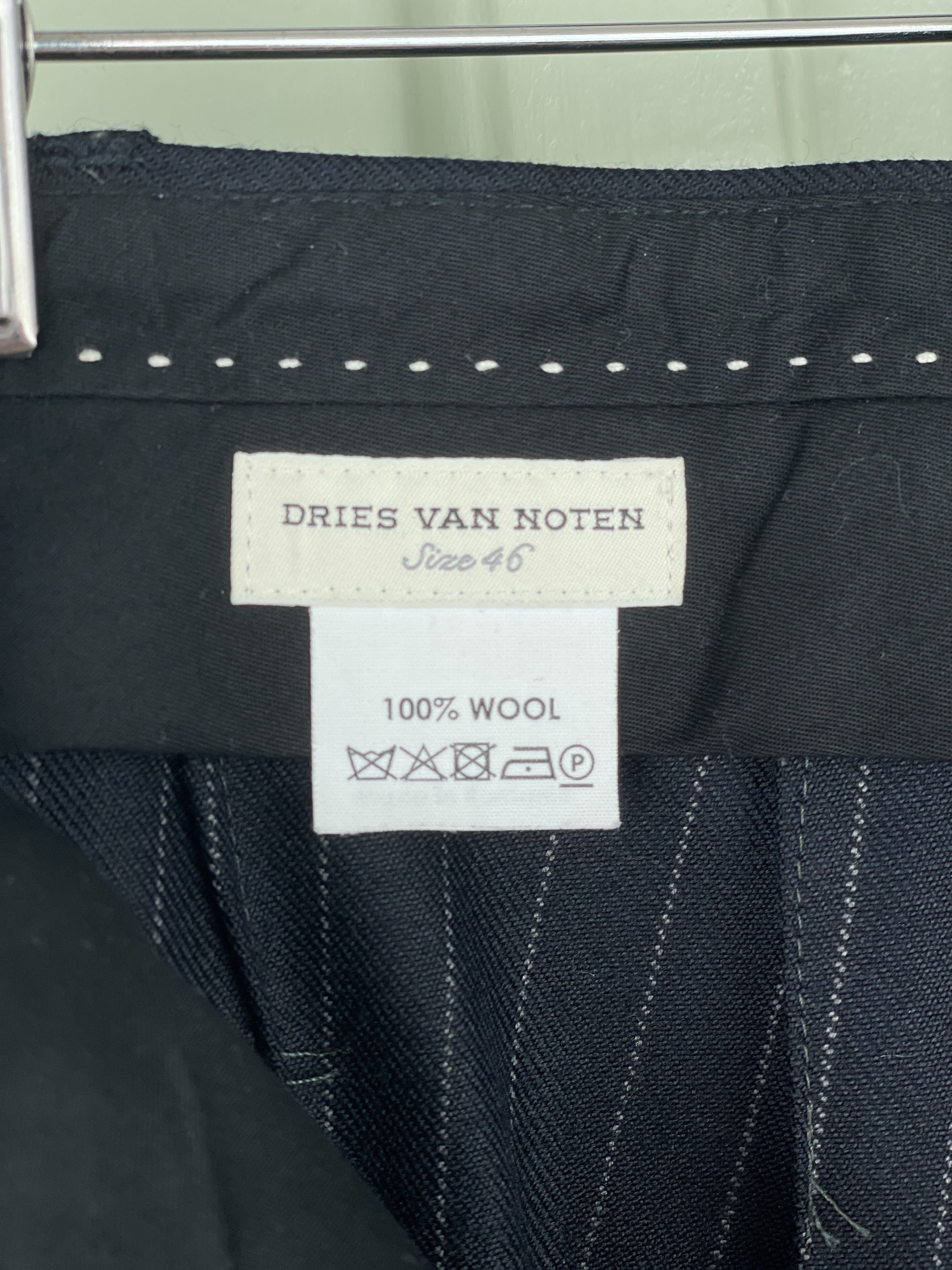 Dries Van Noten AW15 Pinstripe Bondage Skirt Pants Size US 38 / EU 54 - 7 Thumbnail