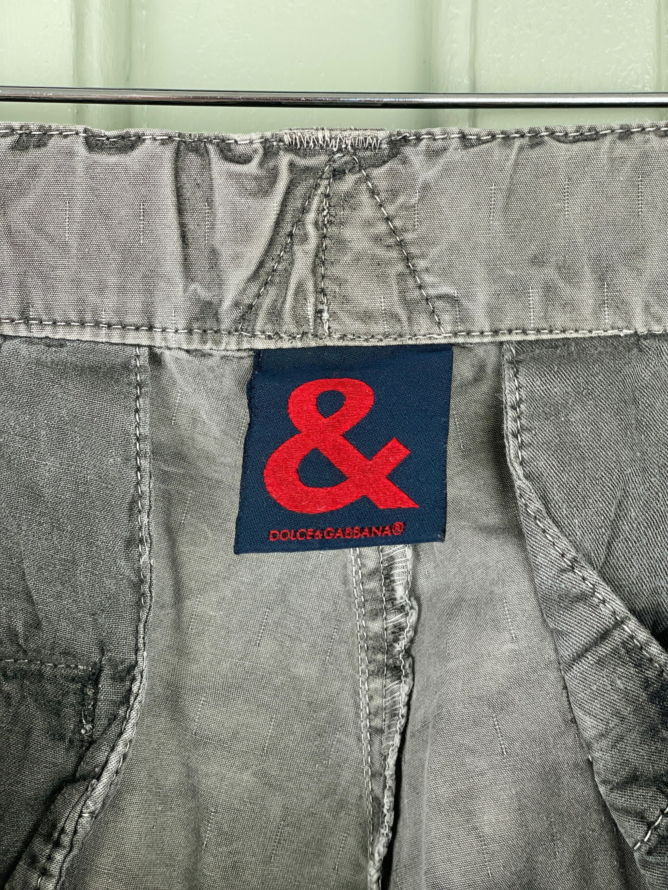 Dolce & Gabbana Stonewash Multi-Pocket Military Cargo Pants Size US 38 / EU 54 - 10 Thumbnail