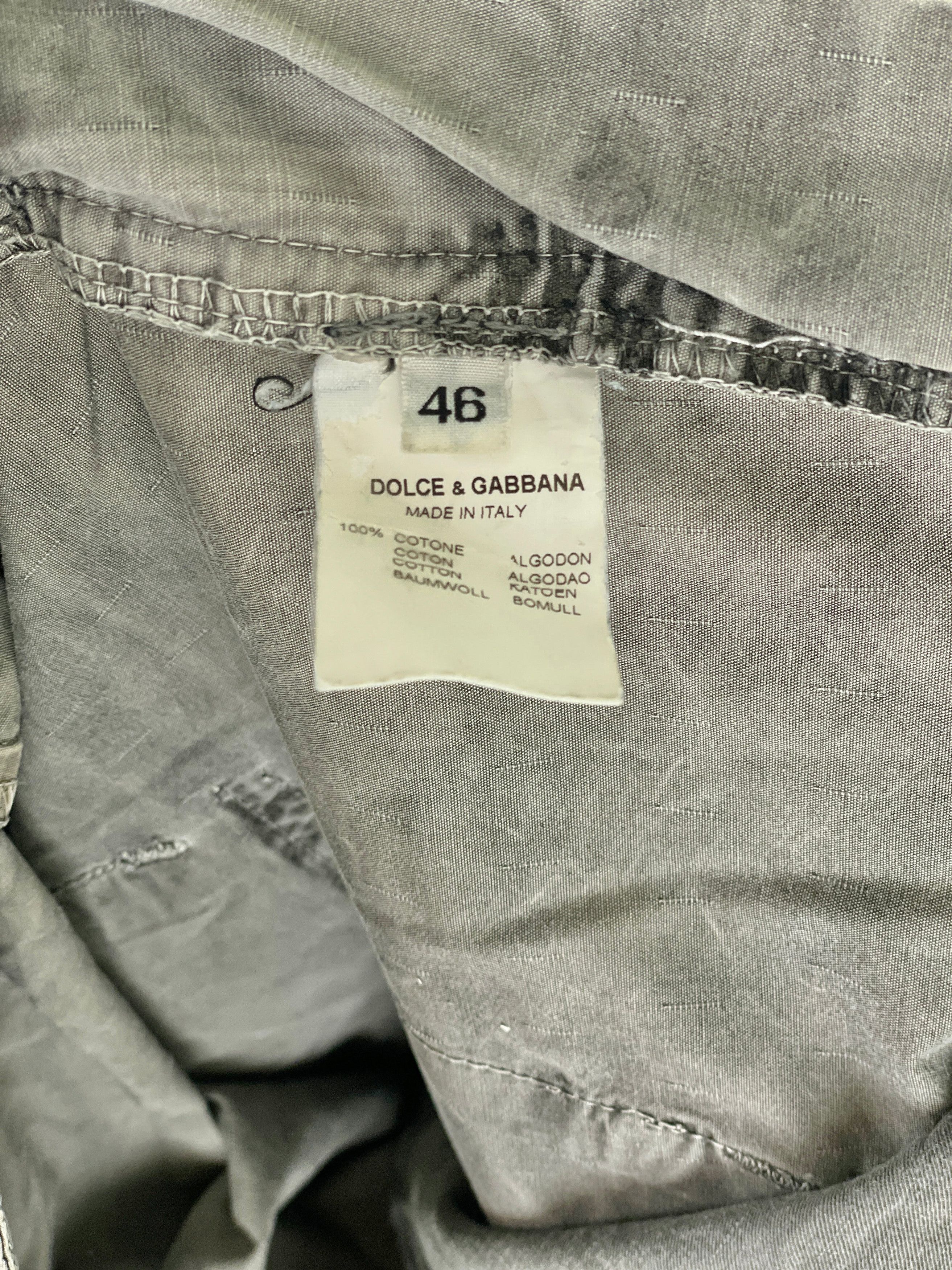 Dolce & Gabbana Stonewash Multi-Pocket Military Cargo Pants Size US 38 / EU 54 - 11 Thumbnail