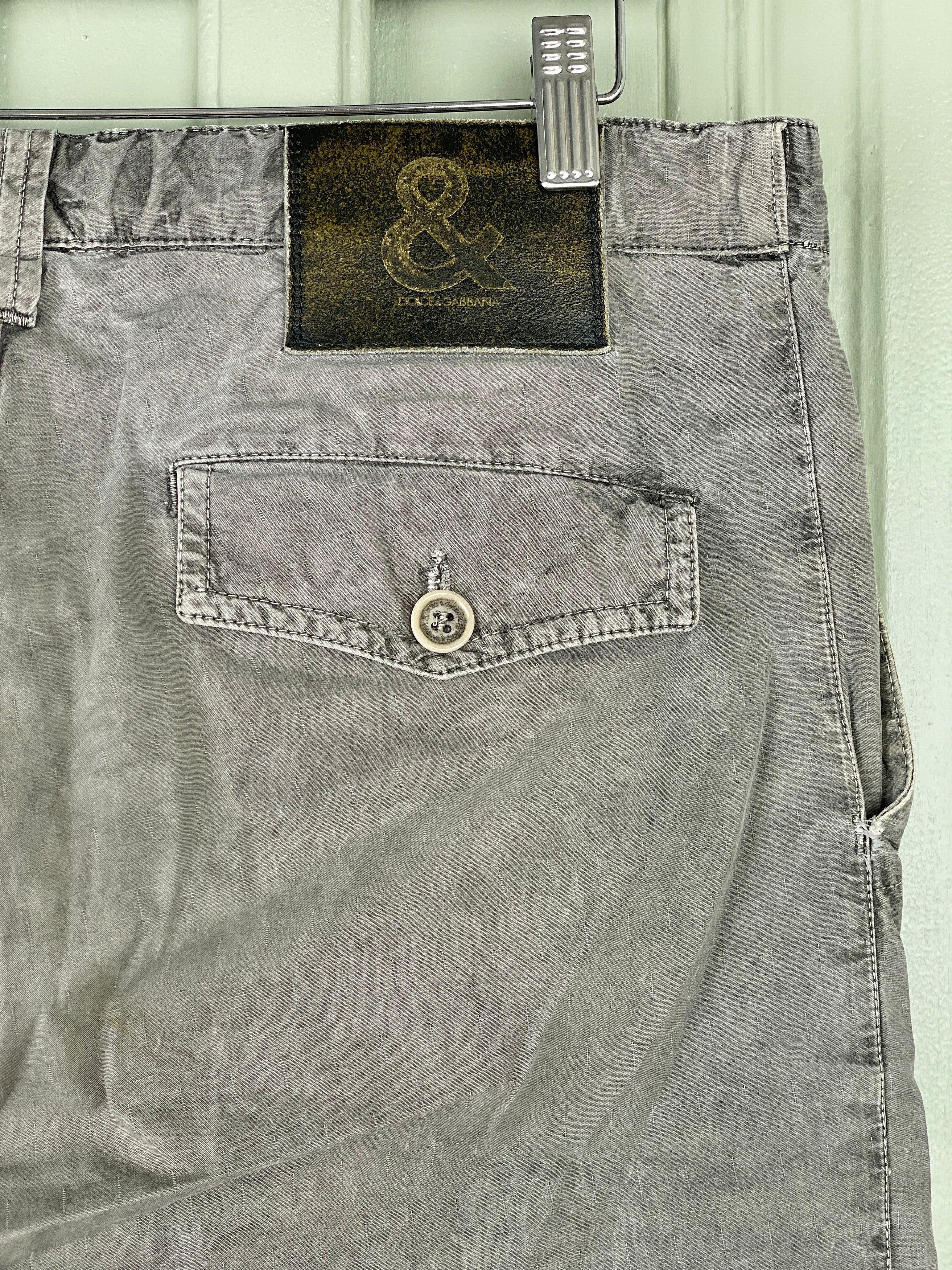Dolce & Gabbana Stonewash Multi-Pocket Military Cargo Pants Size US 38 / EU 54 - 7 Thumbnail