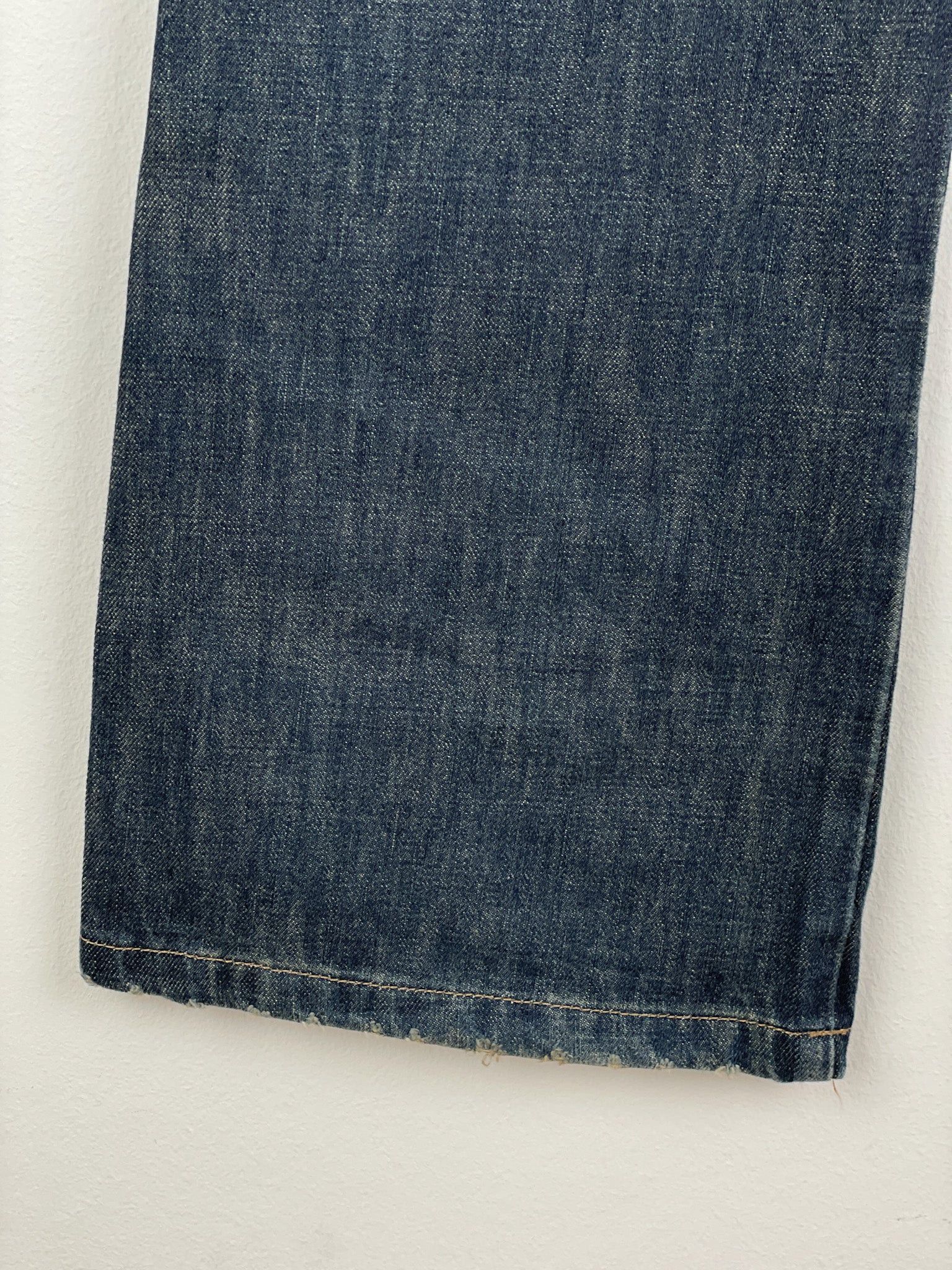 Gucci by Tom Ford SS02 Flared Sanded Bootcut Denim Jeans Size 32" / US 10 / IT 46 - 14 Thumbnail