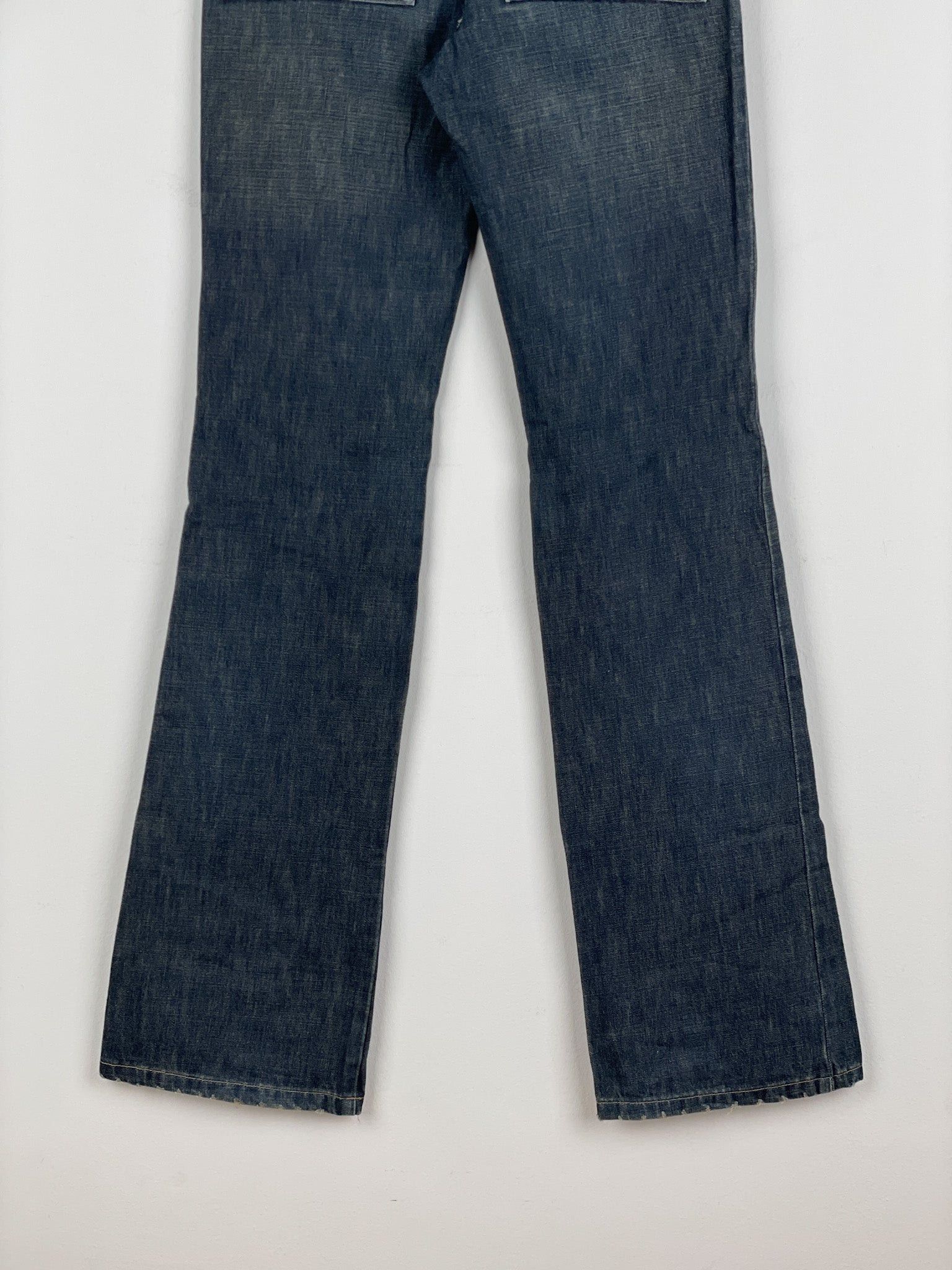 Gucci by Tom Ford SS02 Flared Sanded Bootcut Denim Jeans Size 32" / US 10 / IT 46 - 10 Thumbnail