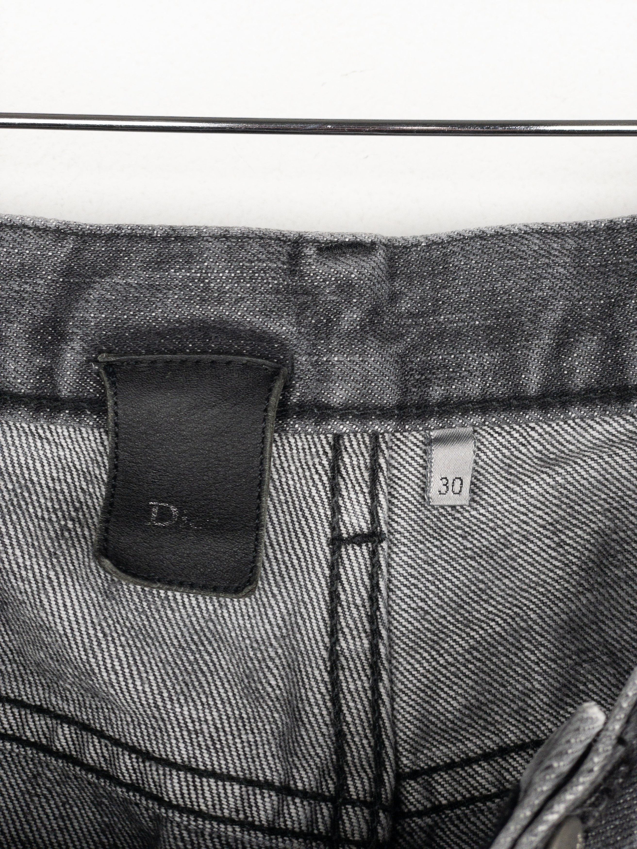 Dior Homme by Hedi Slimane Repaired Denim Jeans Size US 30 / EU 46 - 9 Thumbnail