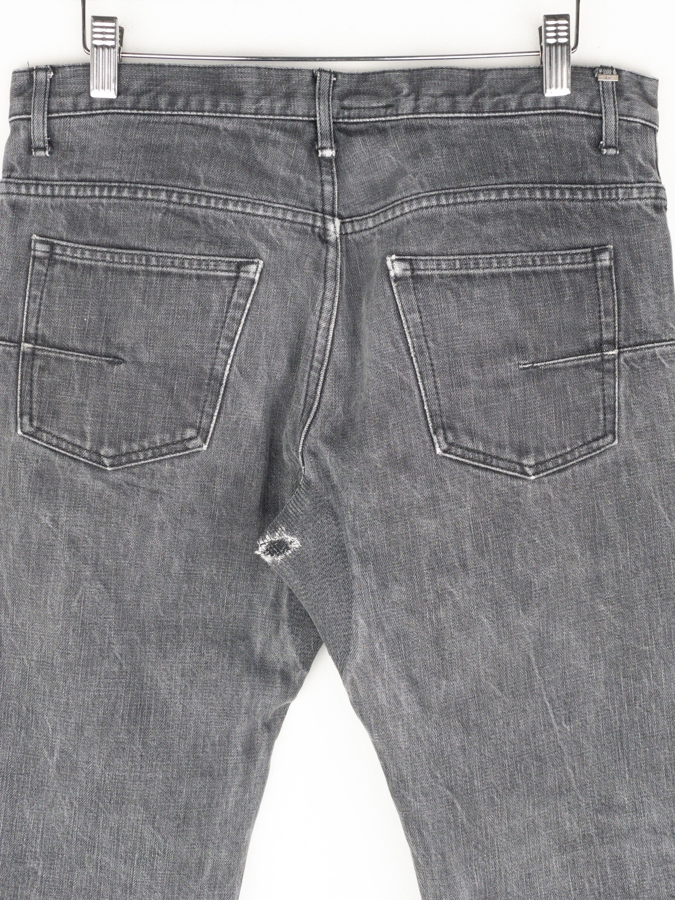 Dior Homme by Hedi Slimane Repaired Denim Jeans Size US 30 / EU 46 - 4 Thumbnail