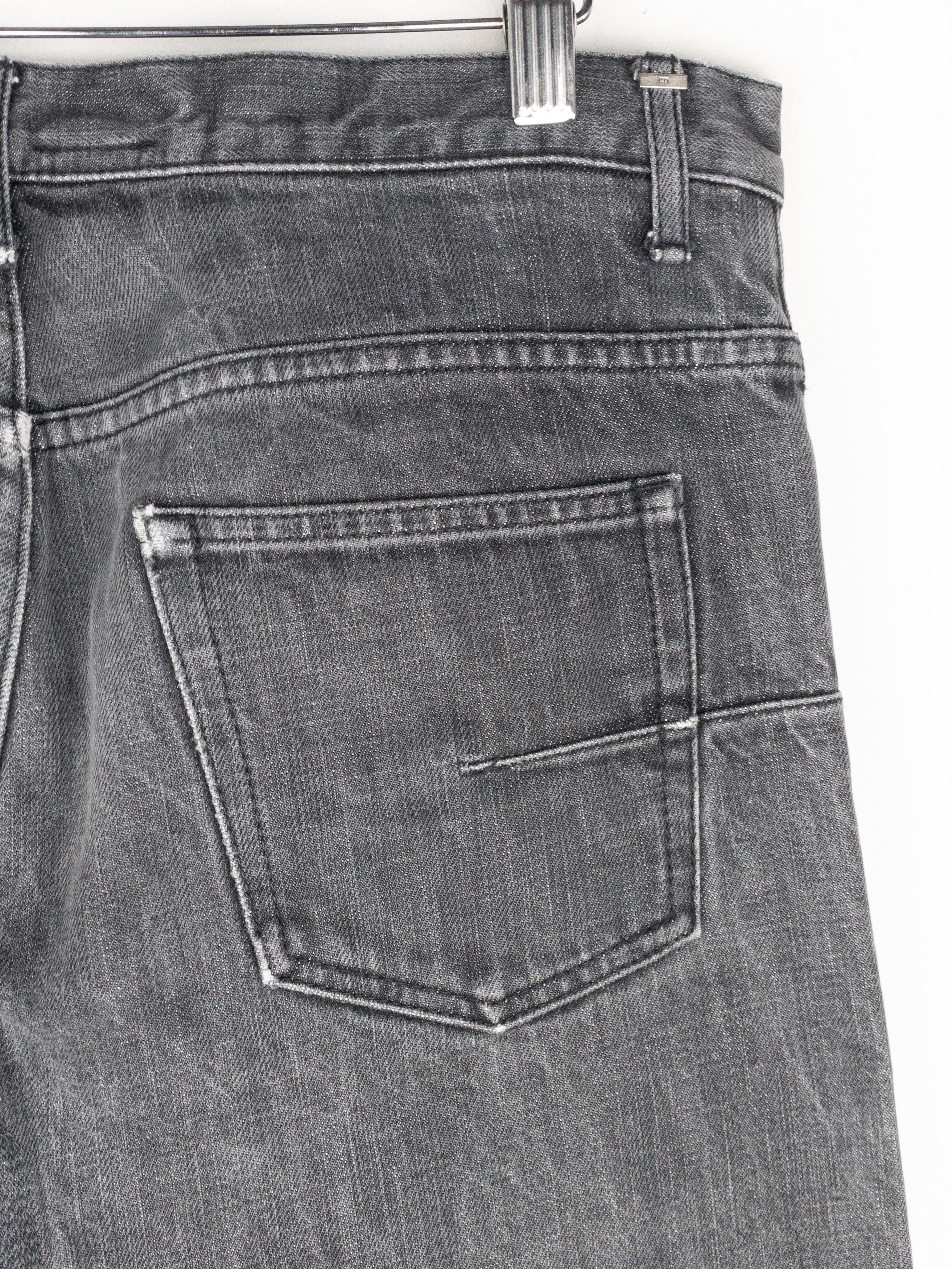 Dior Homme by Hedi Slimane Repaired Denim Jeans Size US 30 / EU 46 - 6 Thumbnail