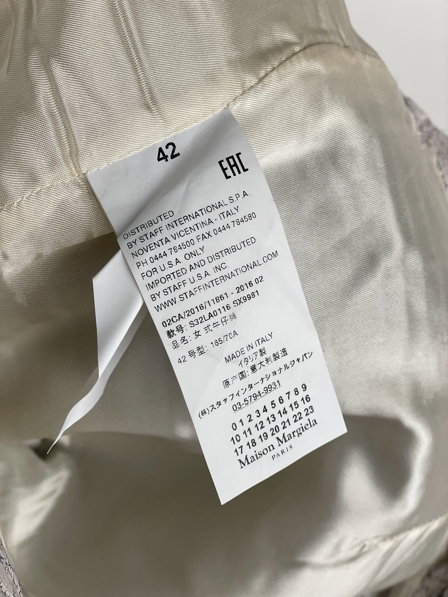 Maison Margiela AW16 Cracked White Paint Leather Pants Size US 30 / EU 46 - 17 Thumbnail
