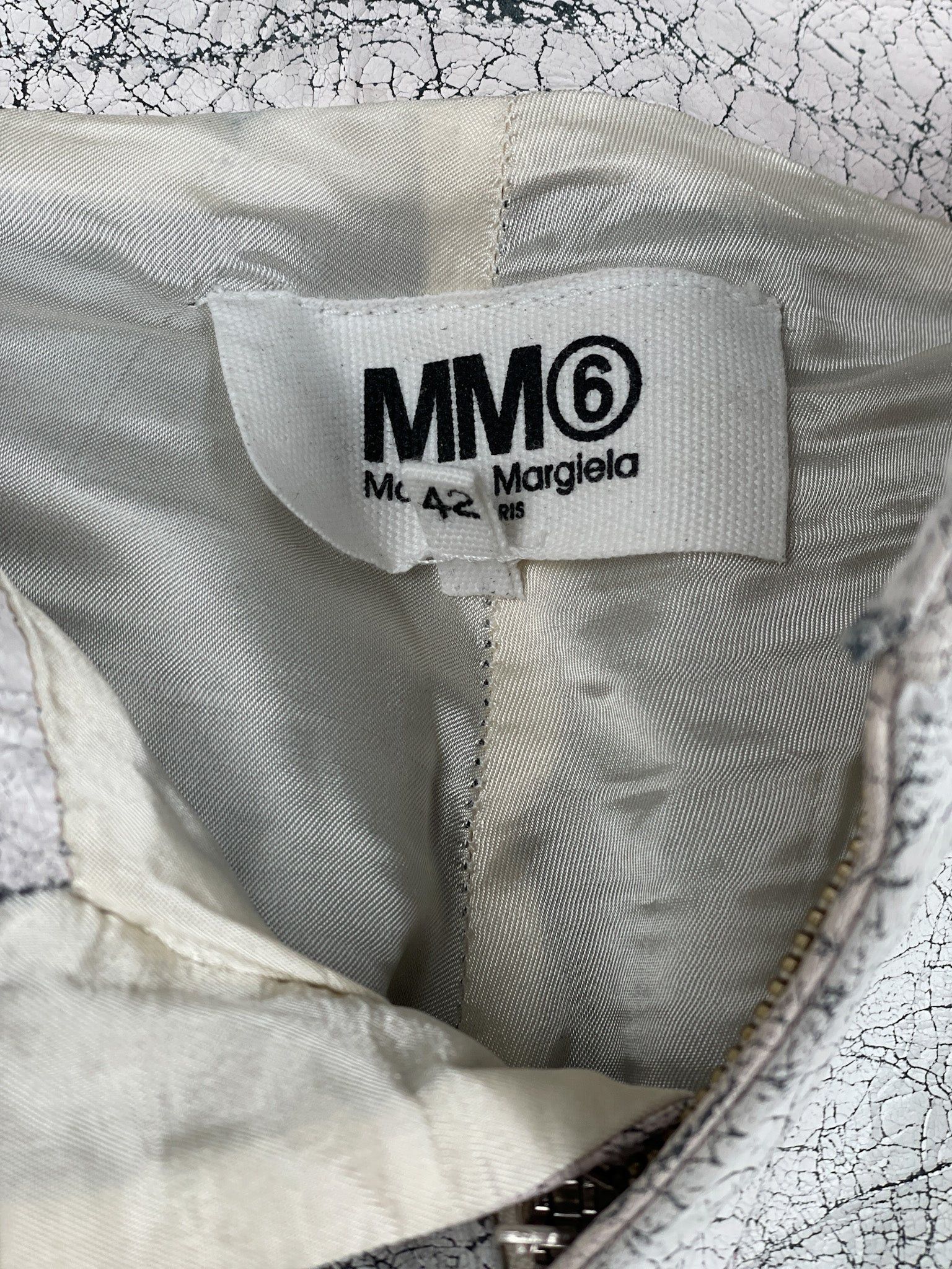 Maison Margiela AW16 Cracked White Paint Leather Pants Size US 30 / EU 46 - 16 Thumbnail