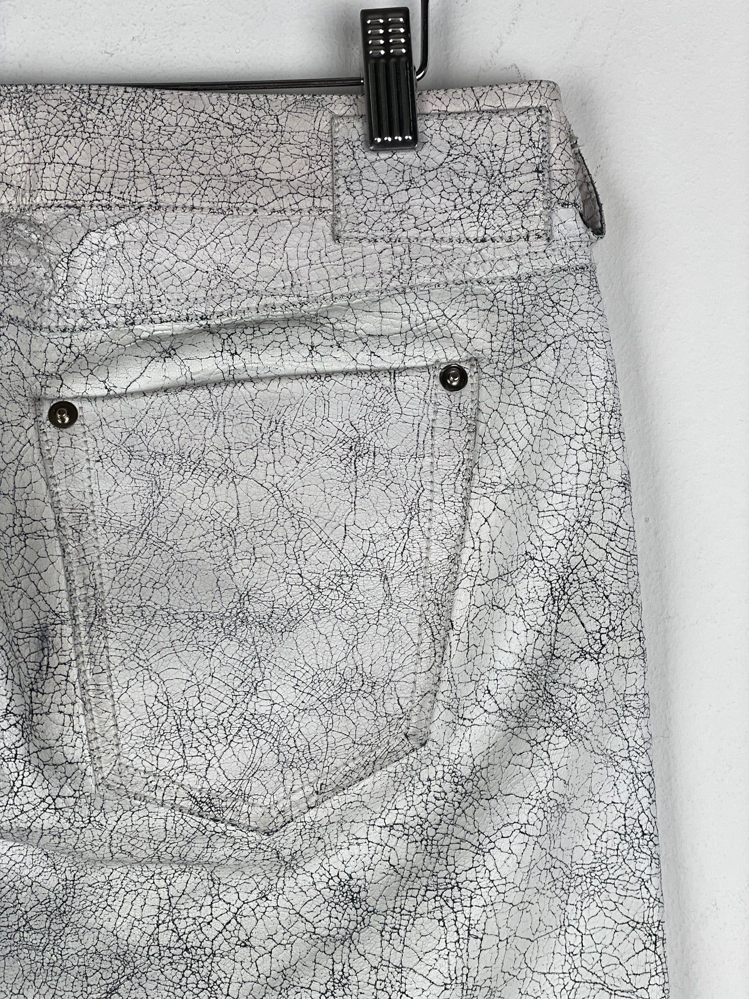 Maison Margiela AW16 Cracked White Paint Leather Pants Size US 30 / EU 46 - 12 Thumbnail