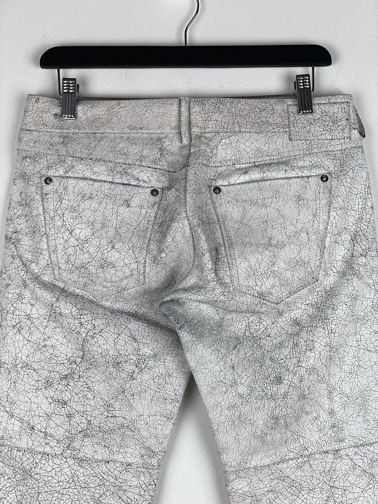 Maison Margiela AW16 Cracked White Paint Leather Pants Size US 30 / EU 46 - 10 Thumbnail