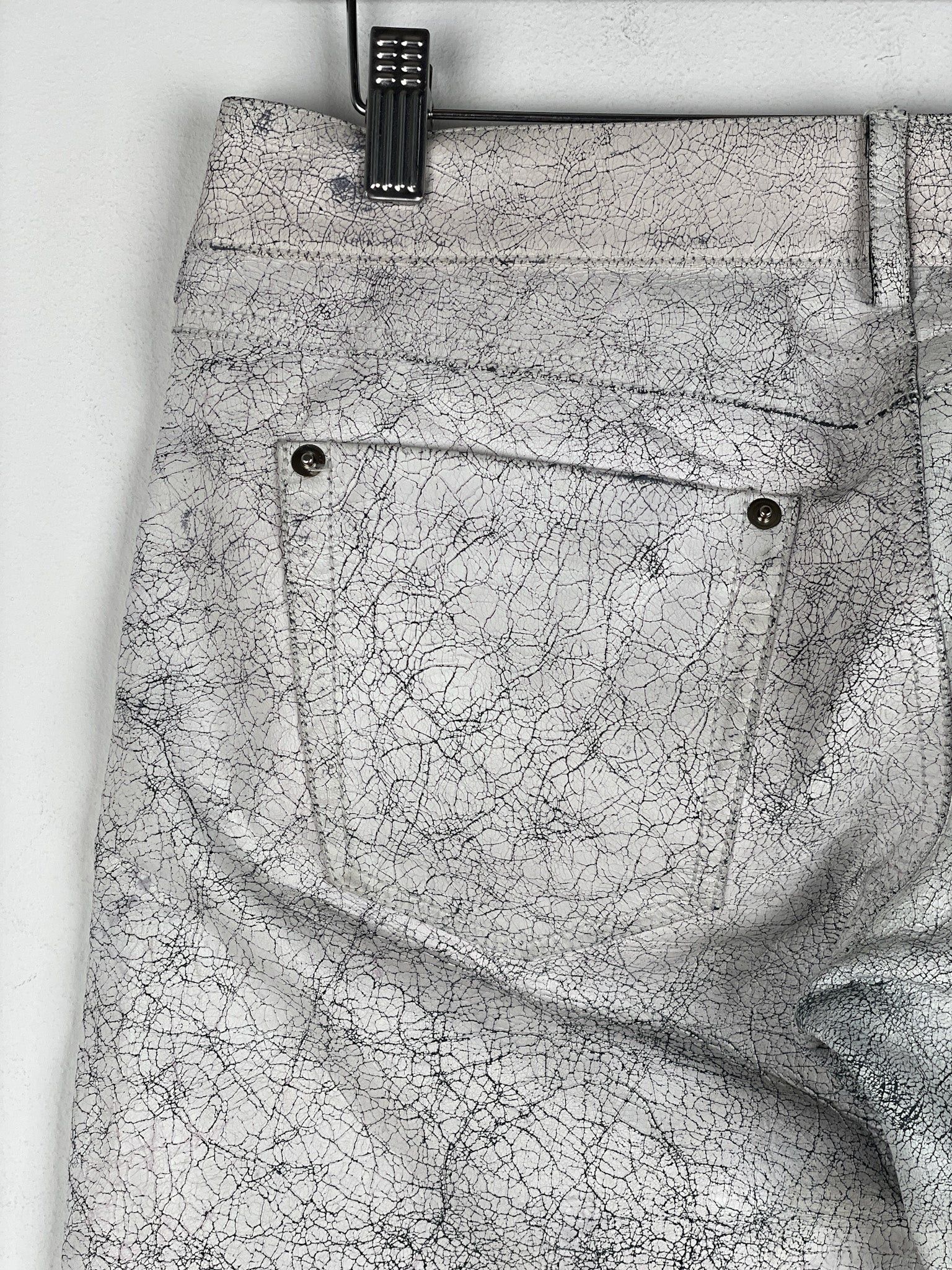 Maison Margiela AW16 Cracked White Paint Leather Pants Size US 30 / EU 46 - 11 Thumbnail