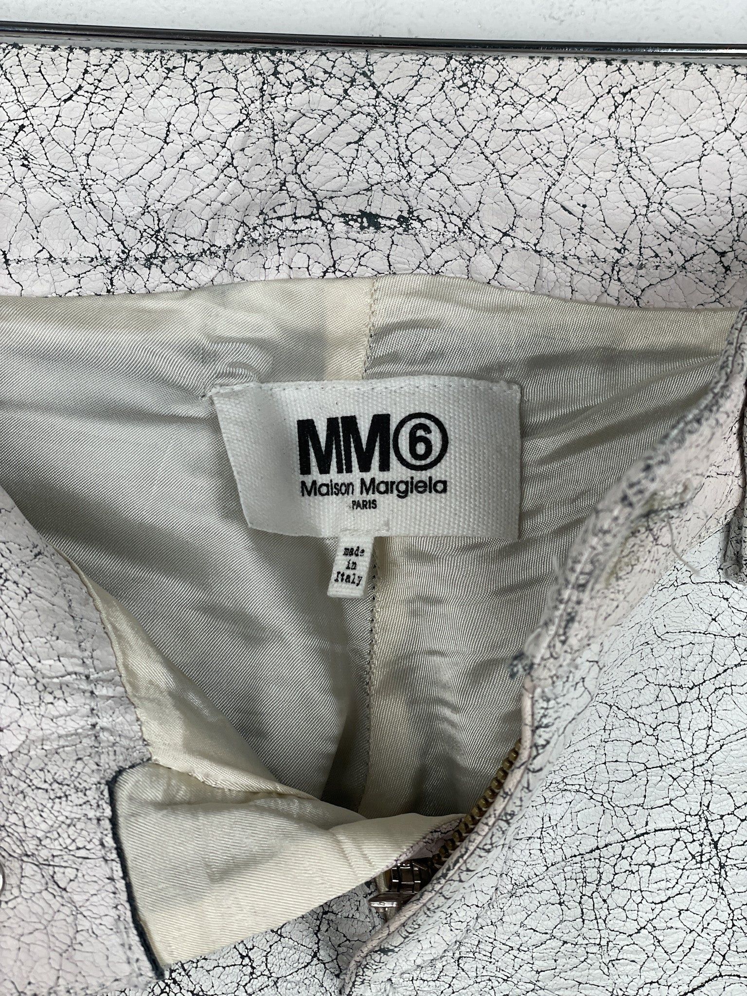 Maison Margiela AW16 Cracked White Paint Leather Pants Size US 30 / EU 46 - 15 Thumbnail