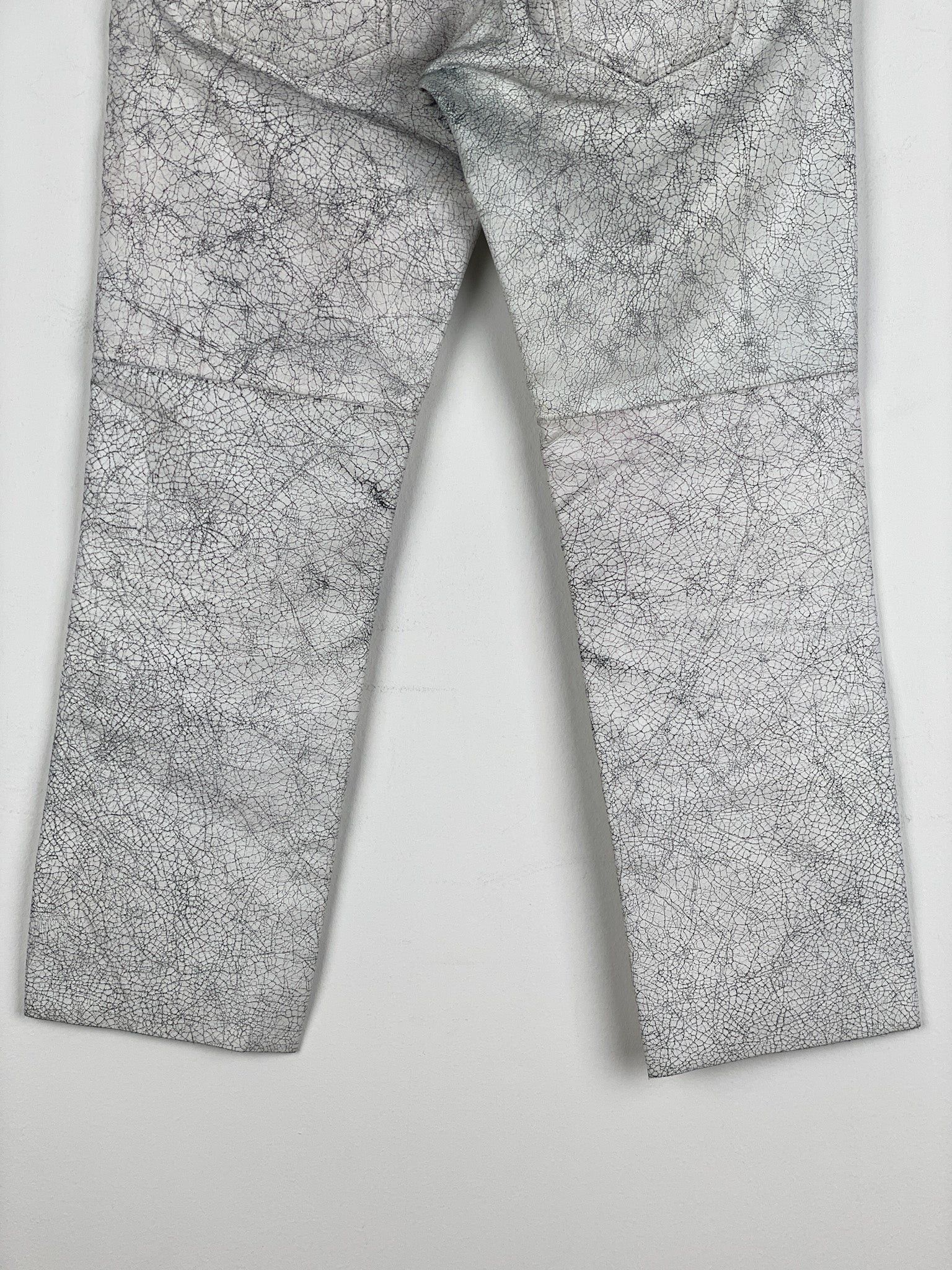 Maison Margiela AW16 Cracked White Paint Leather Pants Size US 30 / EU 46 - 14 Thumbnail