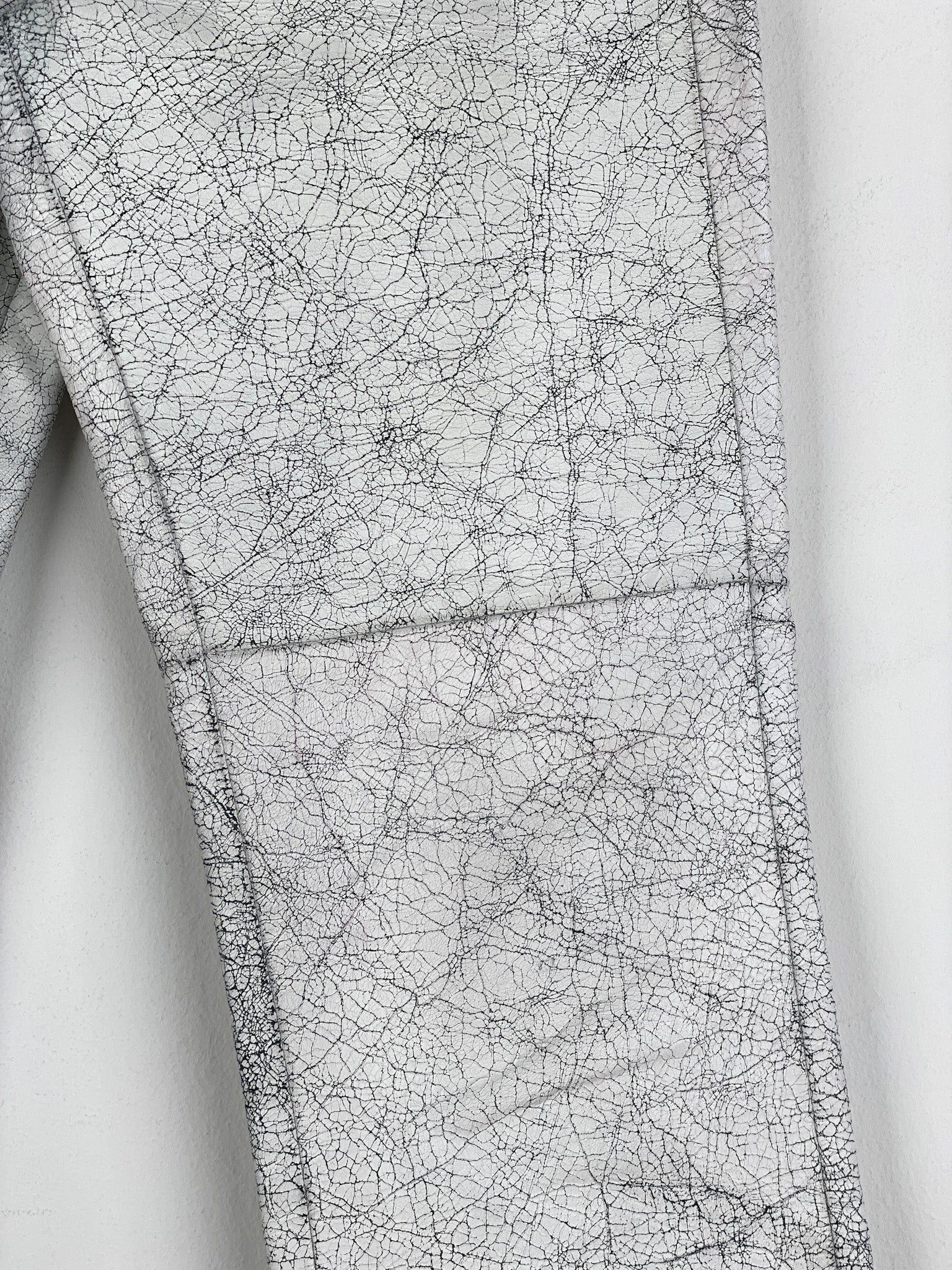 Maison Margiela AW16 Cracked White Paint Leather Pants Size US 30 / EU 46 - 9 Thumbnail