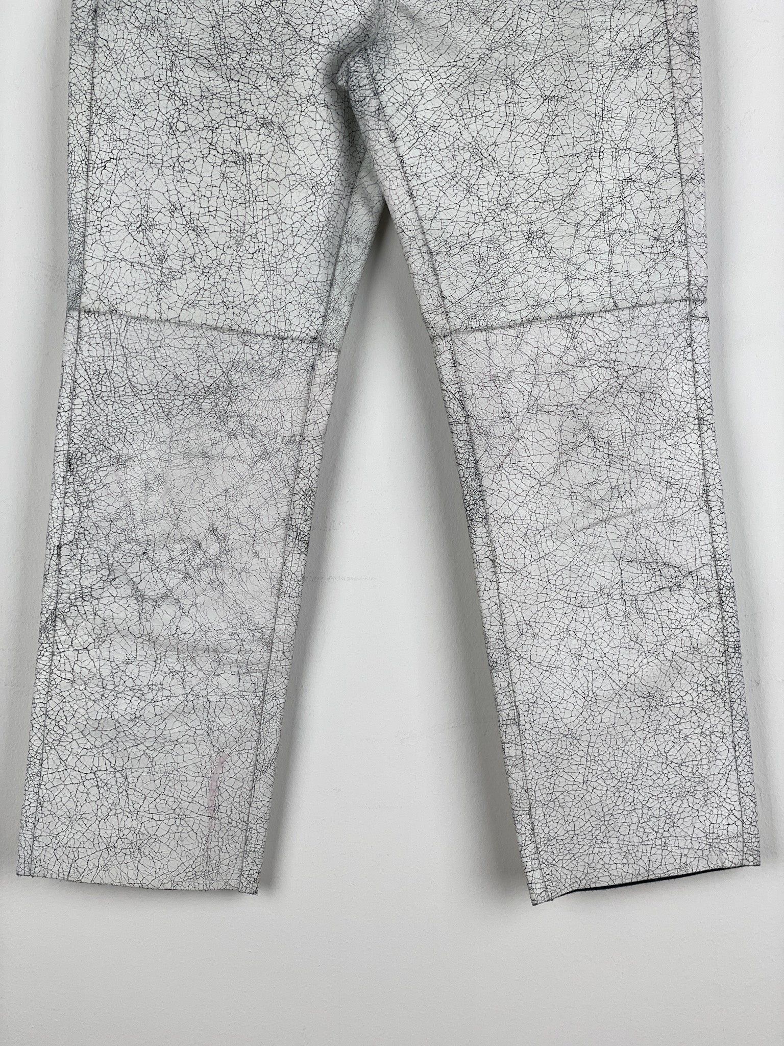 Maison Margiela AW16 Cracked White Paint Leather Pants Size US 30 / EU 46 - 7 Thumbnail