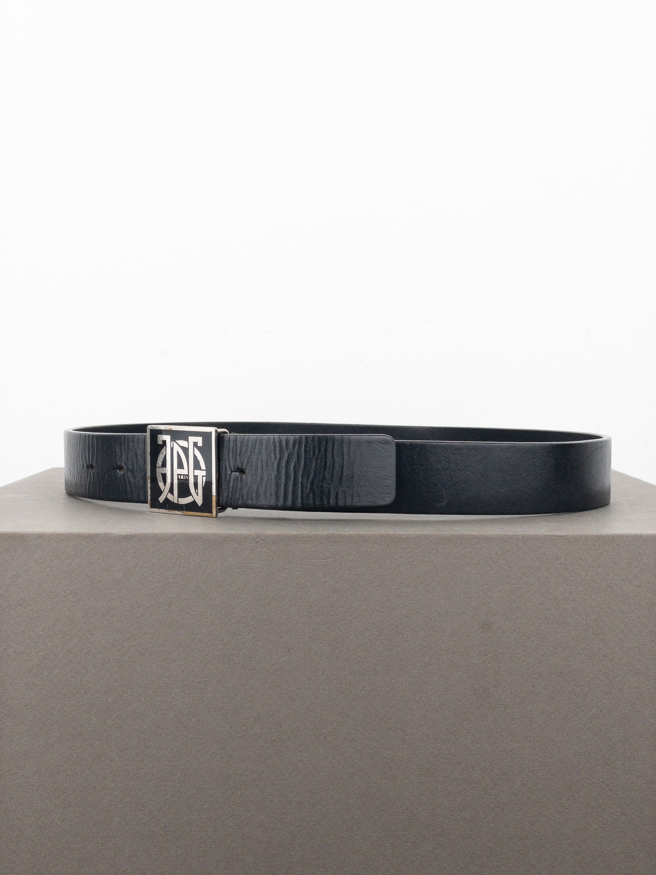 Jean Paul Gaultier 90s Logo Buckle Belt Size ONE SIZE - 2 Thumbnail