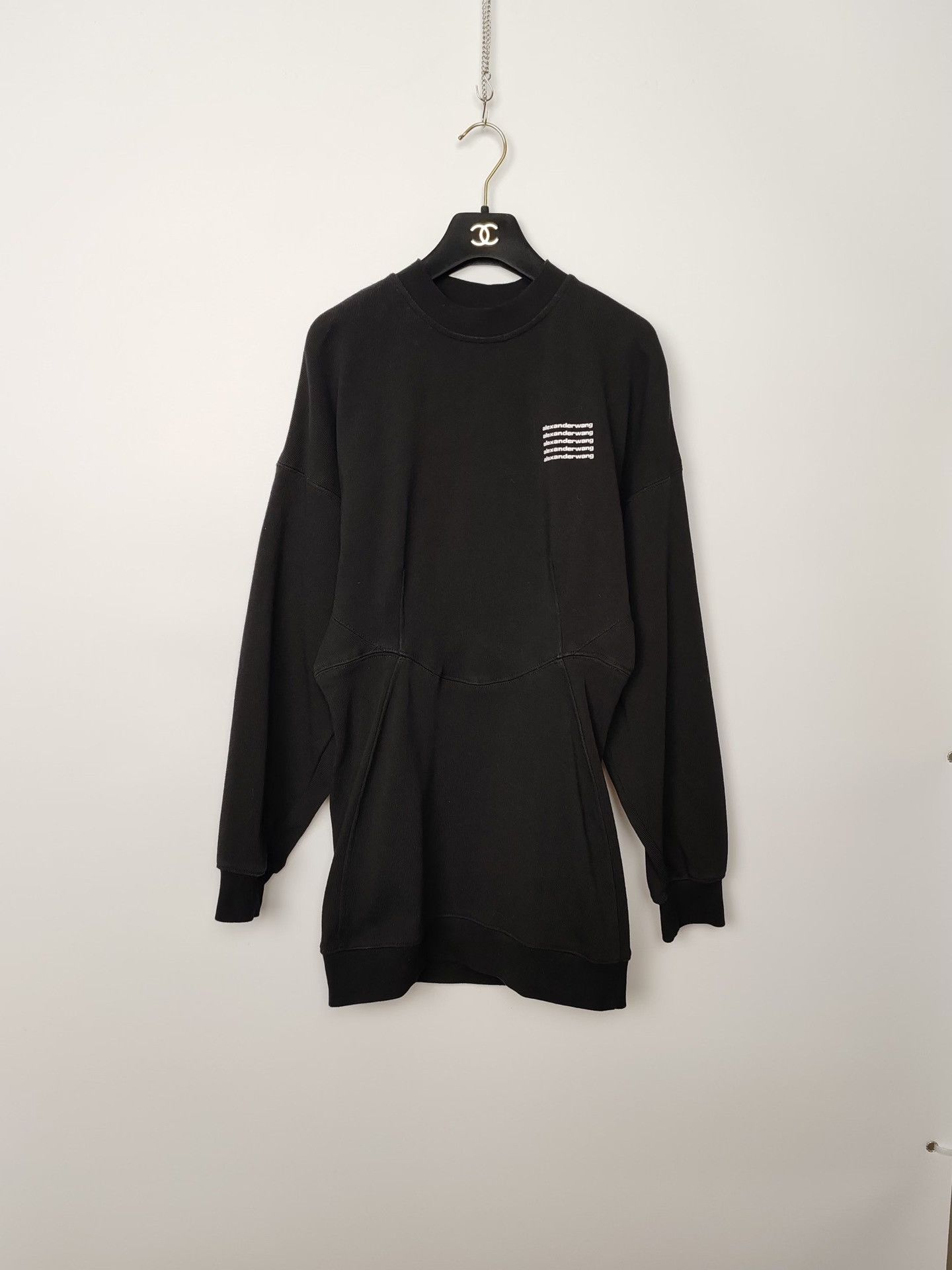 Alexander Wang Alexander Wang Logo Knit Mini Dress Size S Size S / US 4 / IT 40 - 2 Thumbnail