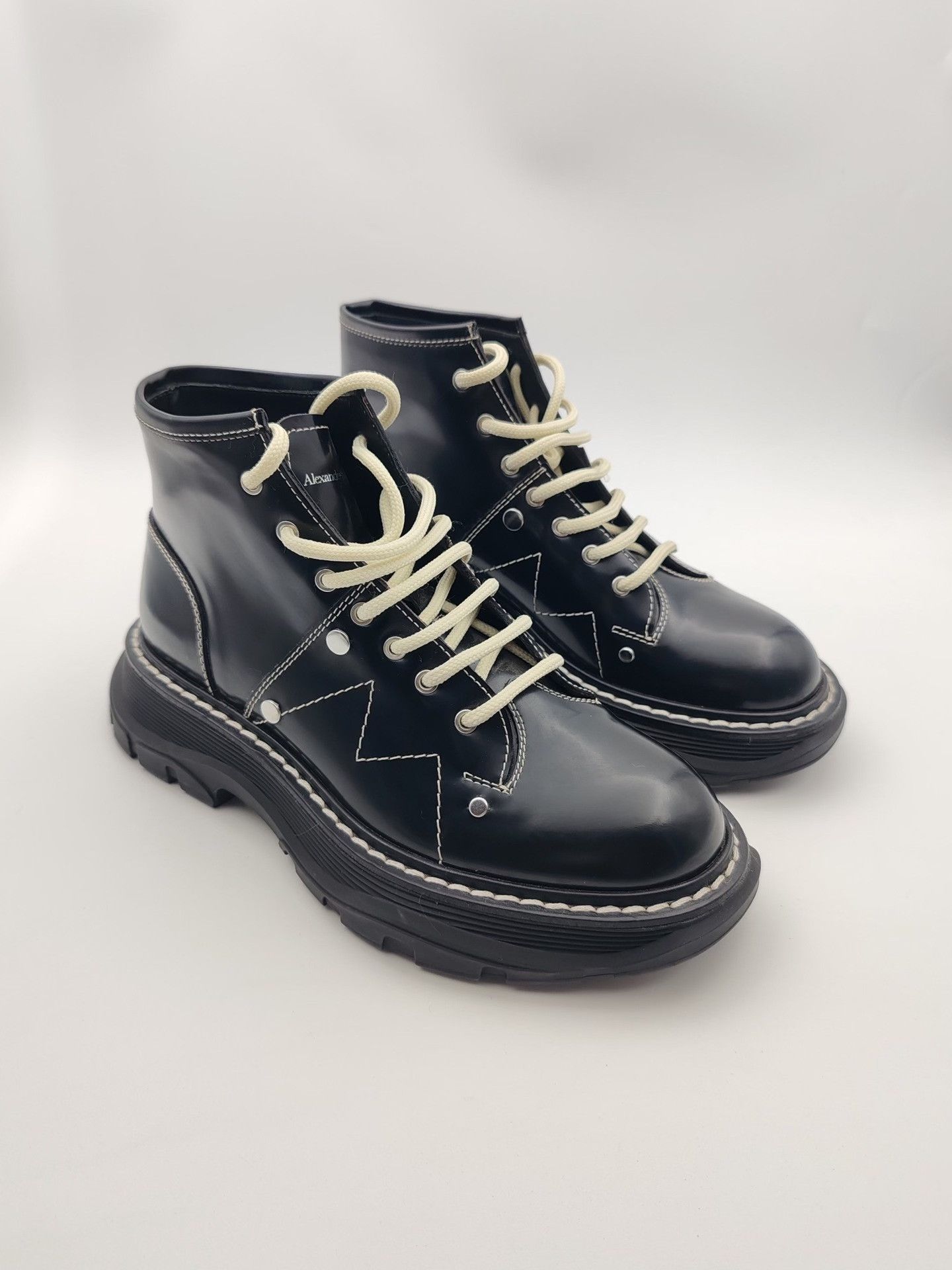 Alexander McQueen Alexander McQueen Leather Lace Up Boots Size 37 Size US 7 / IT 37 - 3 Thumbnail