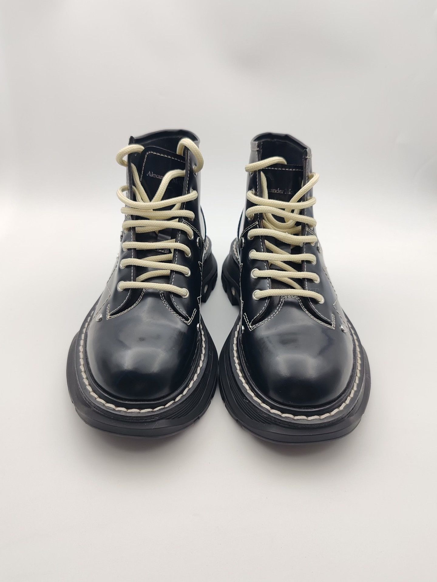 Alexander McQueen Alexander McQueen Leather Lace Up Boots Size 37 Size US 7 / IT 37 - 4 Thumbnail