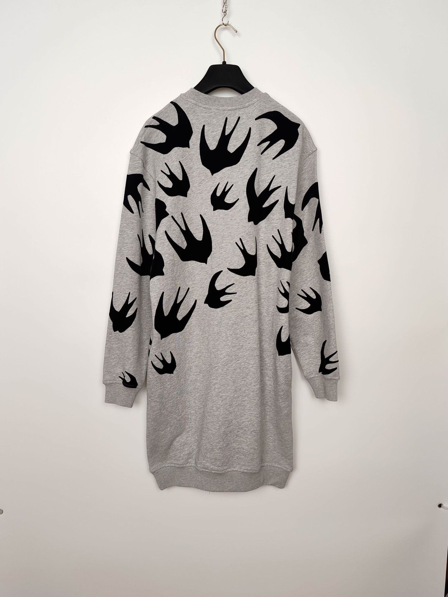 Alexander McQueen Alexander McQueen Swallow Print Sweatshirt Dress Size XS Size XS / US 0-2 / IT 36-38 - 3 Thumbnail