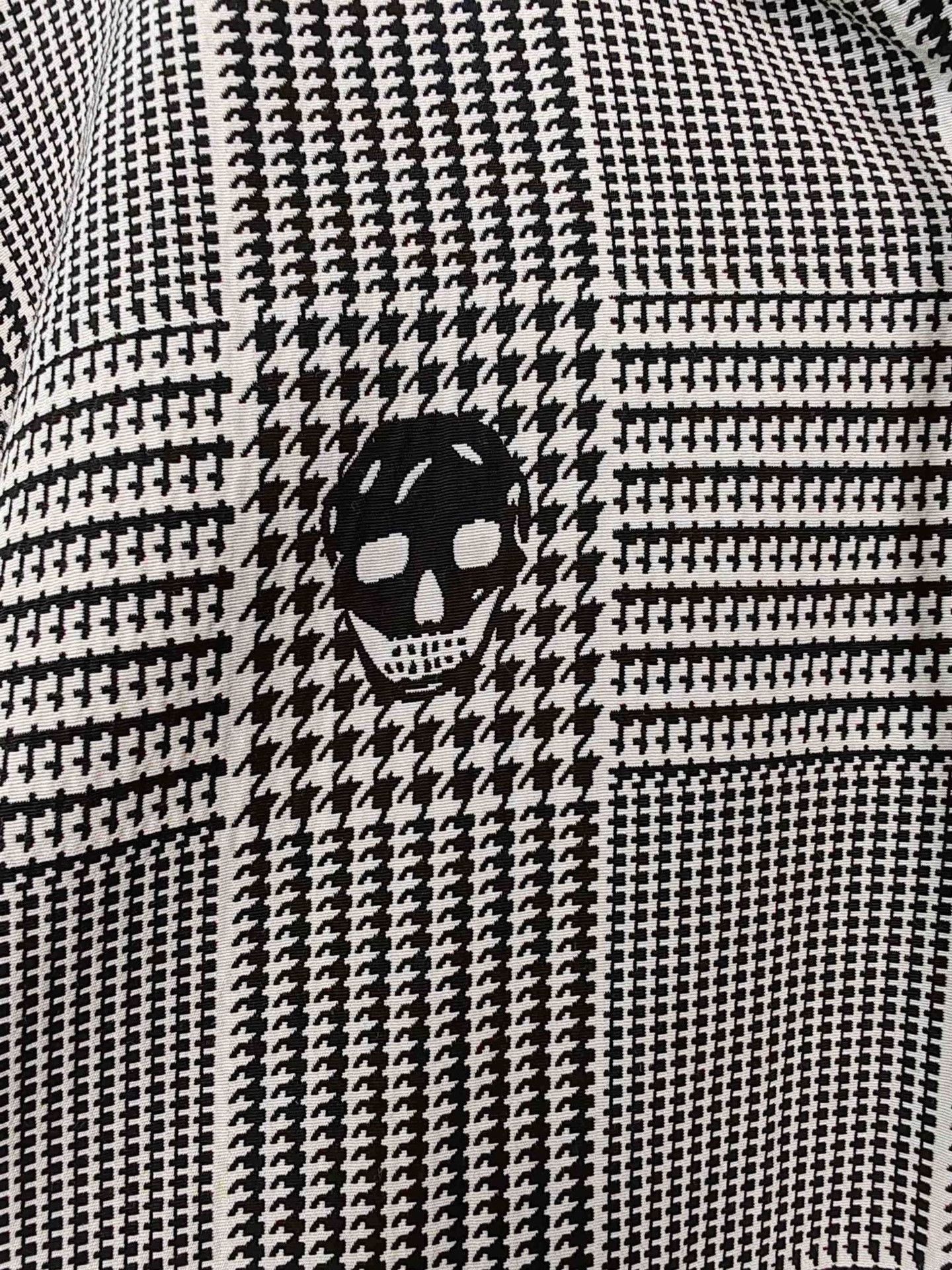 Alexander McQueen Alexander McQueen Skull Houndstooth Zip Hoodie Size M Size US M / EU 48-50 / 2 - 5 Thumbnail