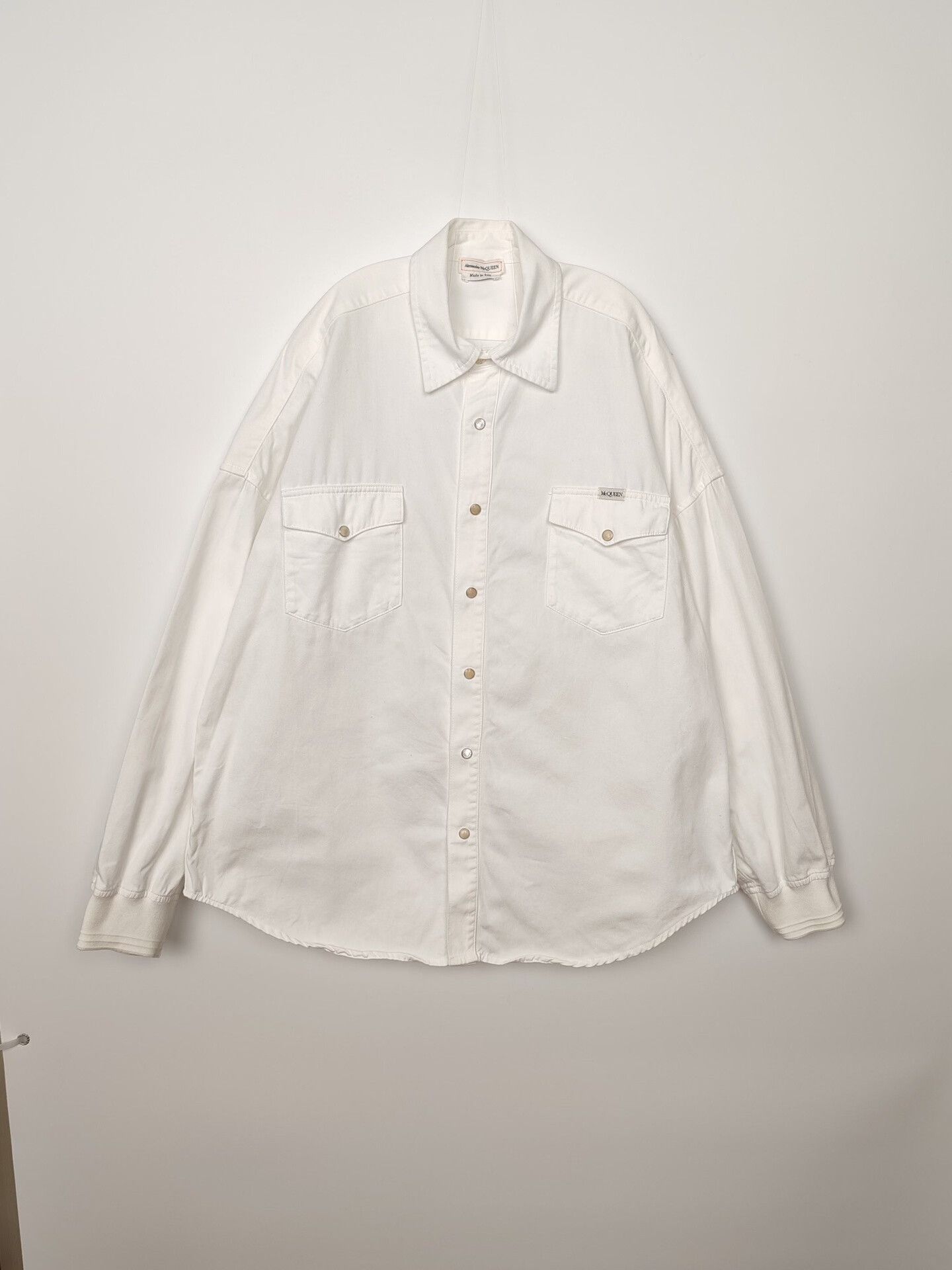 Alexander McQueen Alexander McQueen Cotton Button Up Shirt Size 48 Size US M / EU 48-50 / 2 - 2 Thumbnail