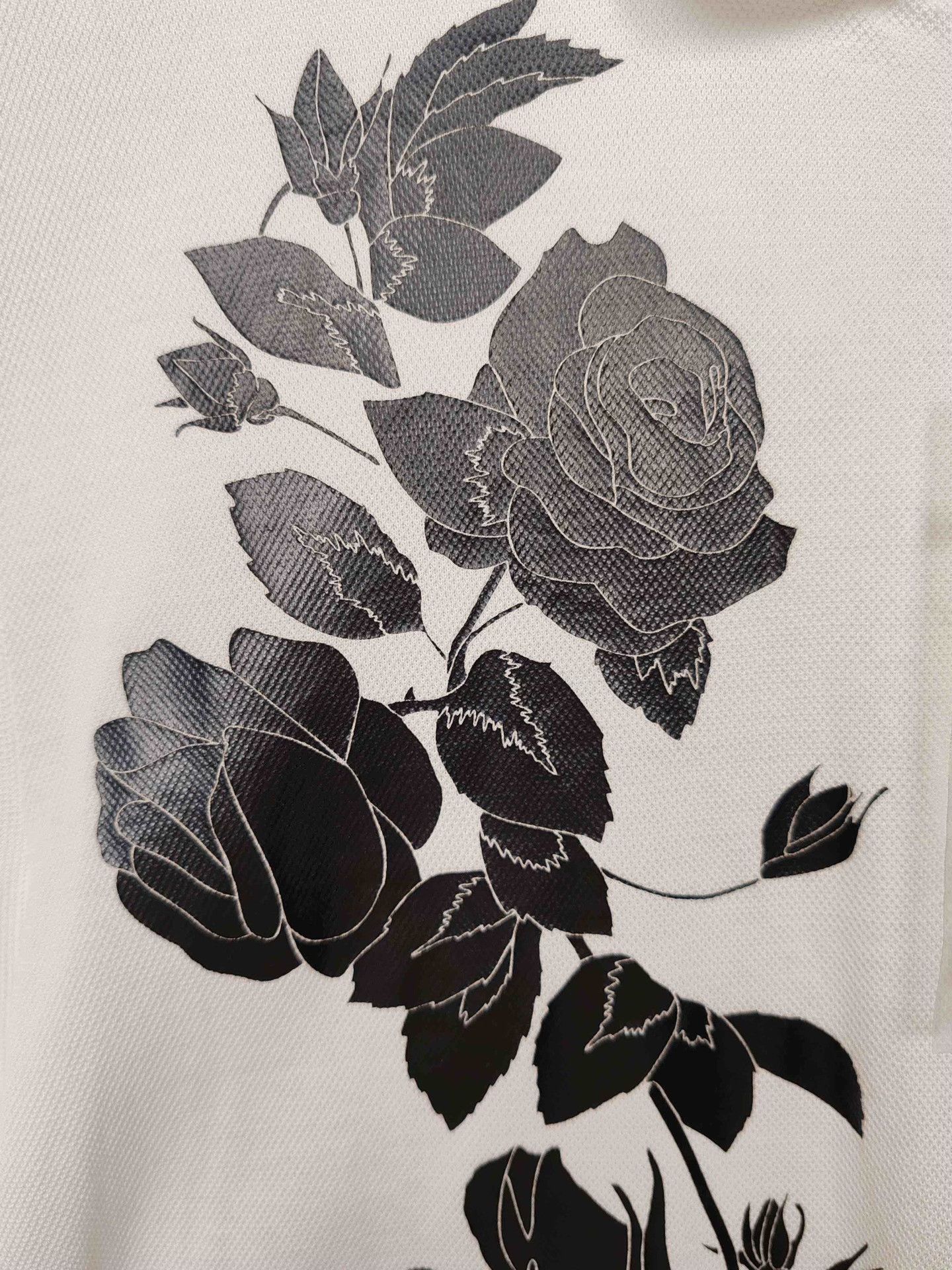 Alexander McQueen Alexander McQueen Rose Print Polo Shirt Size M Size US M / EU 48-50 / 2 - 6 Thumbnail