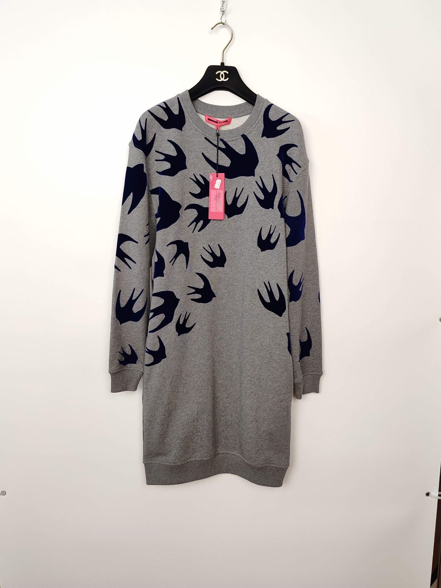 McQ Alexander McQueen McQ Alexander McQueen Swallow Print Sweatshirt Dress S Size S / US 4 / IT 40 - 2 Thumbnail