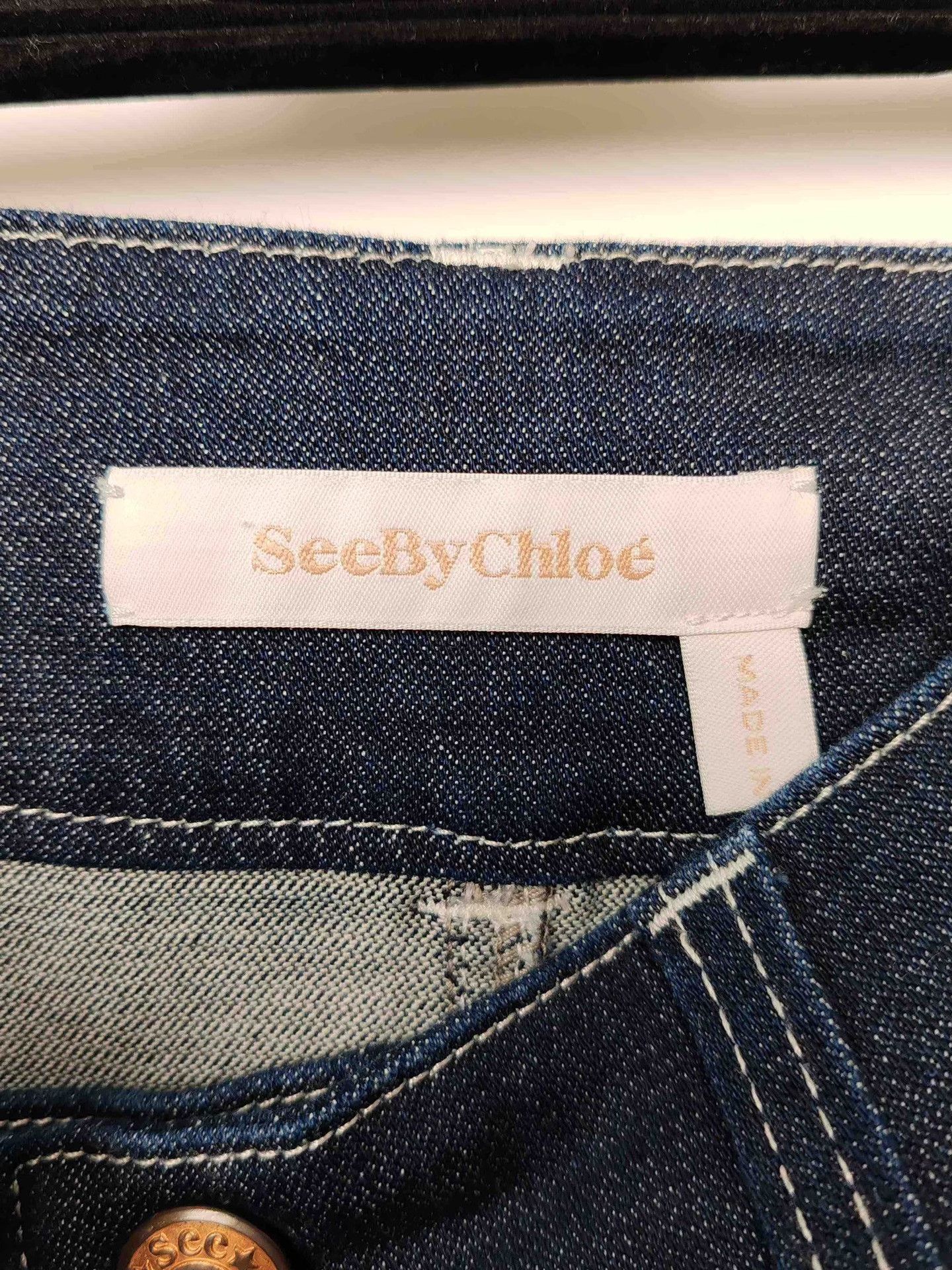Chloe See By Chloé Logo Patch Midi Skirt FR 38 Size 27" / US 4 / IT 40 - 4 Thumbnail