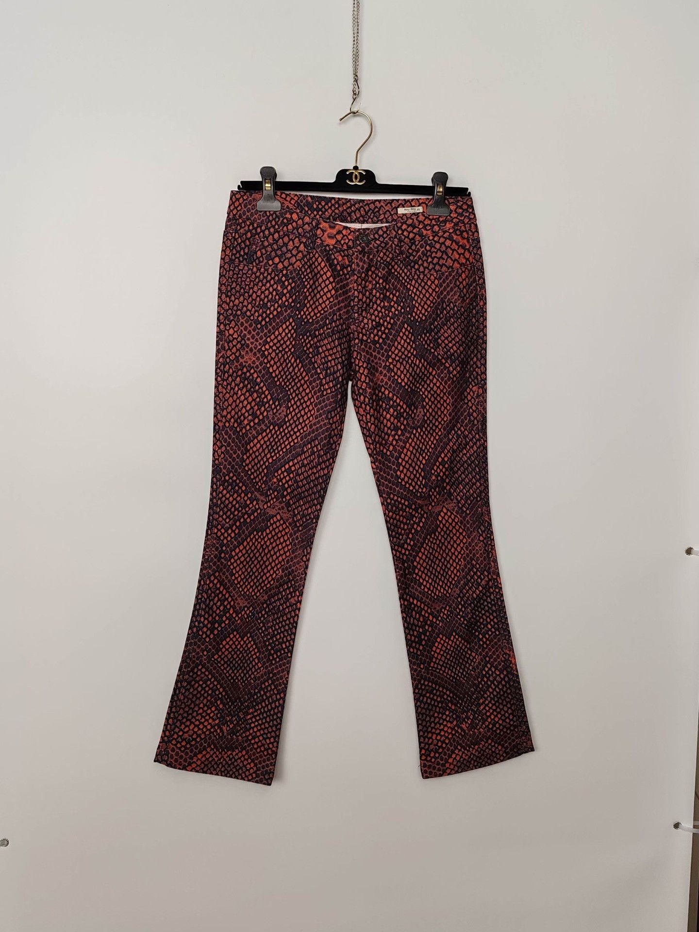 Miu Miu Miu Miu Snake Print Pants Size 25 Size 25" / US 0 / IT 36 - 2 Thumbnail