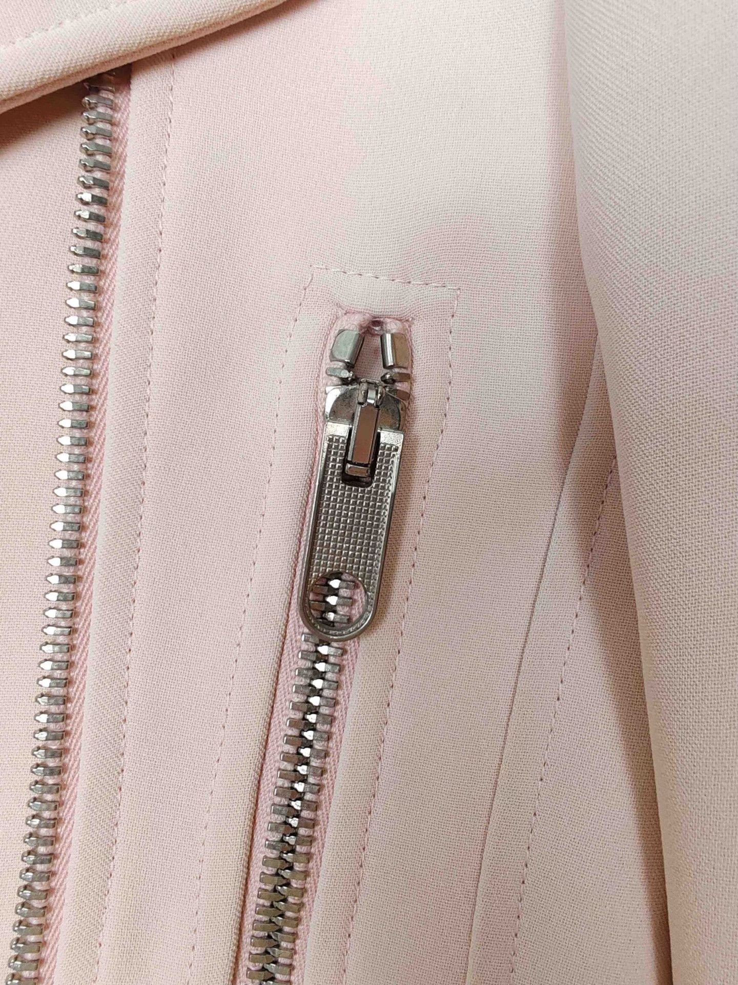 Balenciaga Balenciaga Pink Biker Jacket Size 34 Size XXS / US 00 / IT 34 - 5 Thumbnail