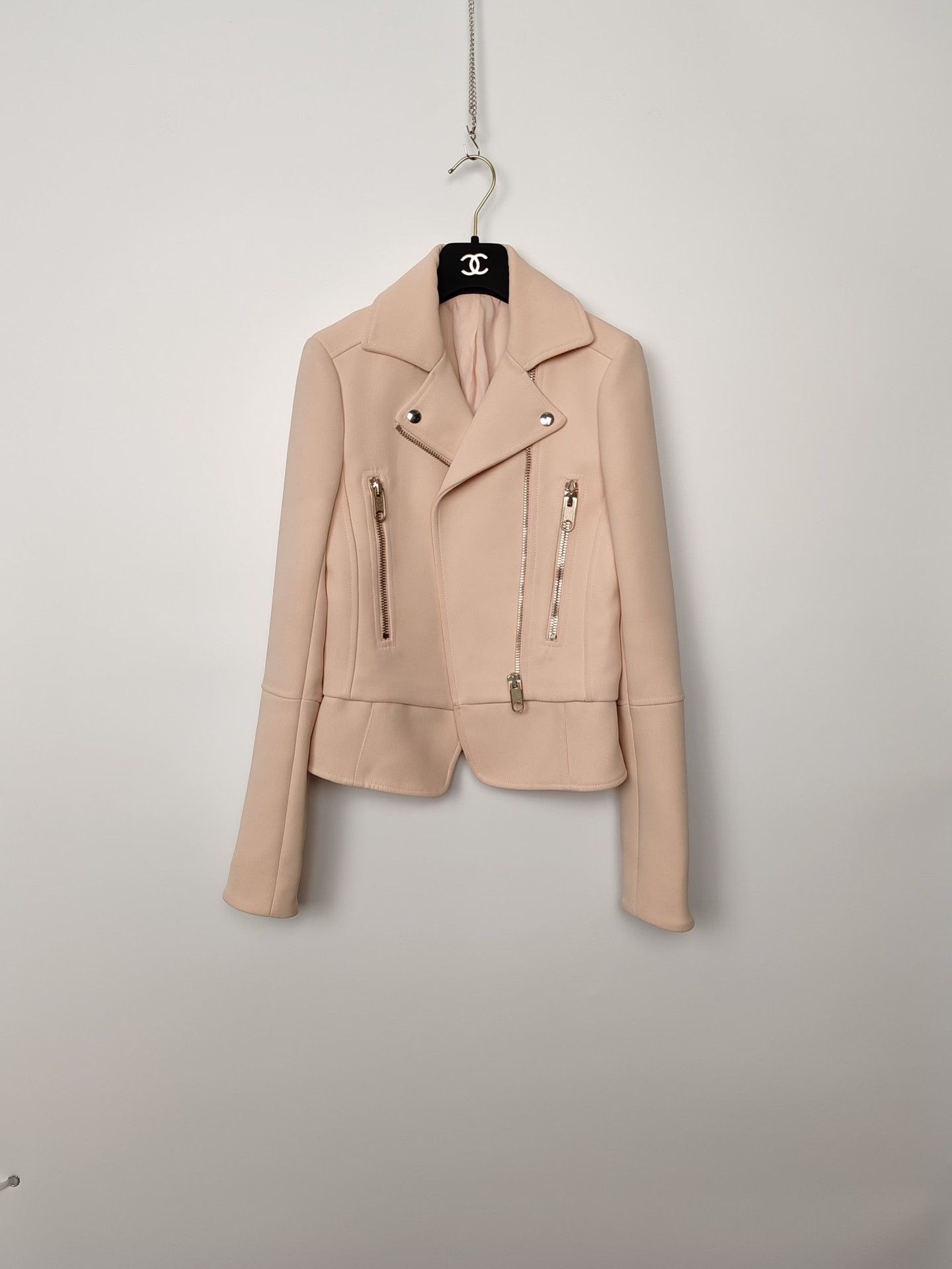 Balenciaga Balenciaga Pink Biker Jacket Size 34 Size XXS / US 00 / IT 34 - 2 Thumbnail