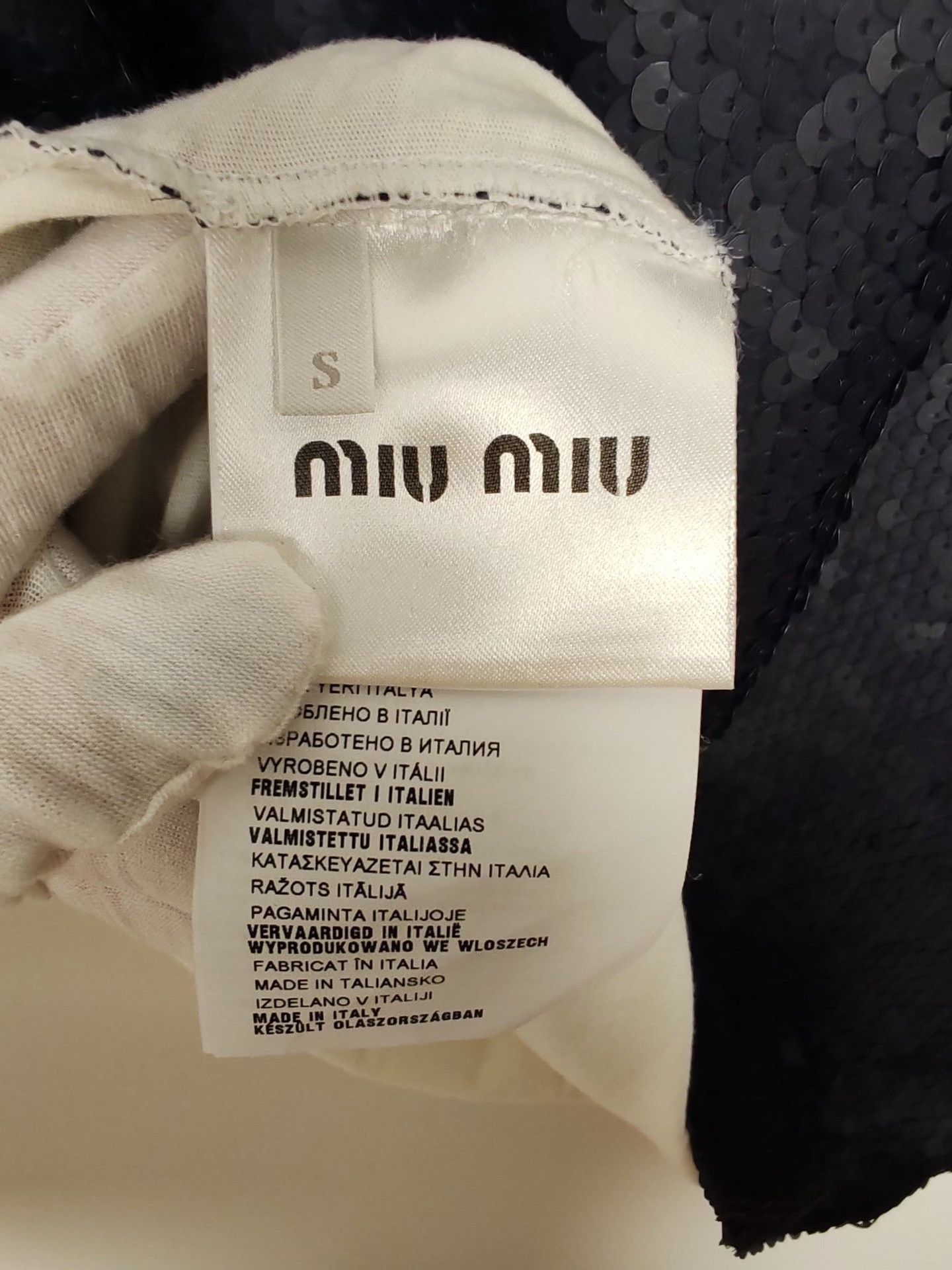 Miu Miu Miu Miu Sequined Short Sleeve T-Shirt Size S Size S / US 4 / IT 40 - 5 Thumbnail