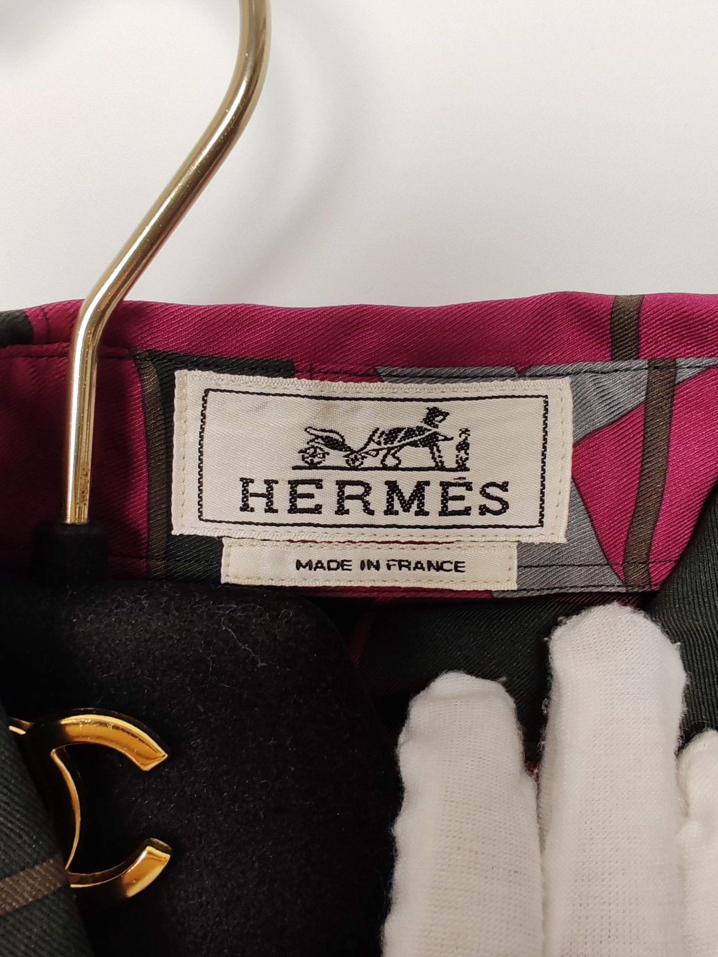Hermes Hermes Geometric Silk Shirt Size M Size US M / EU 48-50 / 2 - 4 Thumbnail