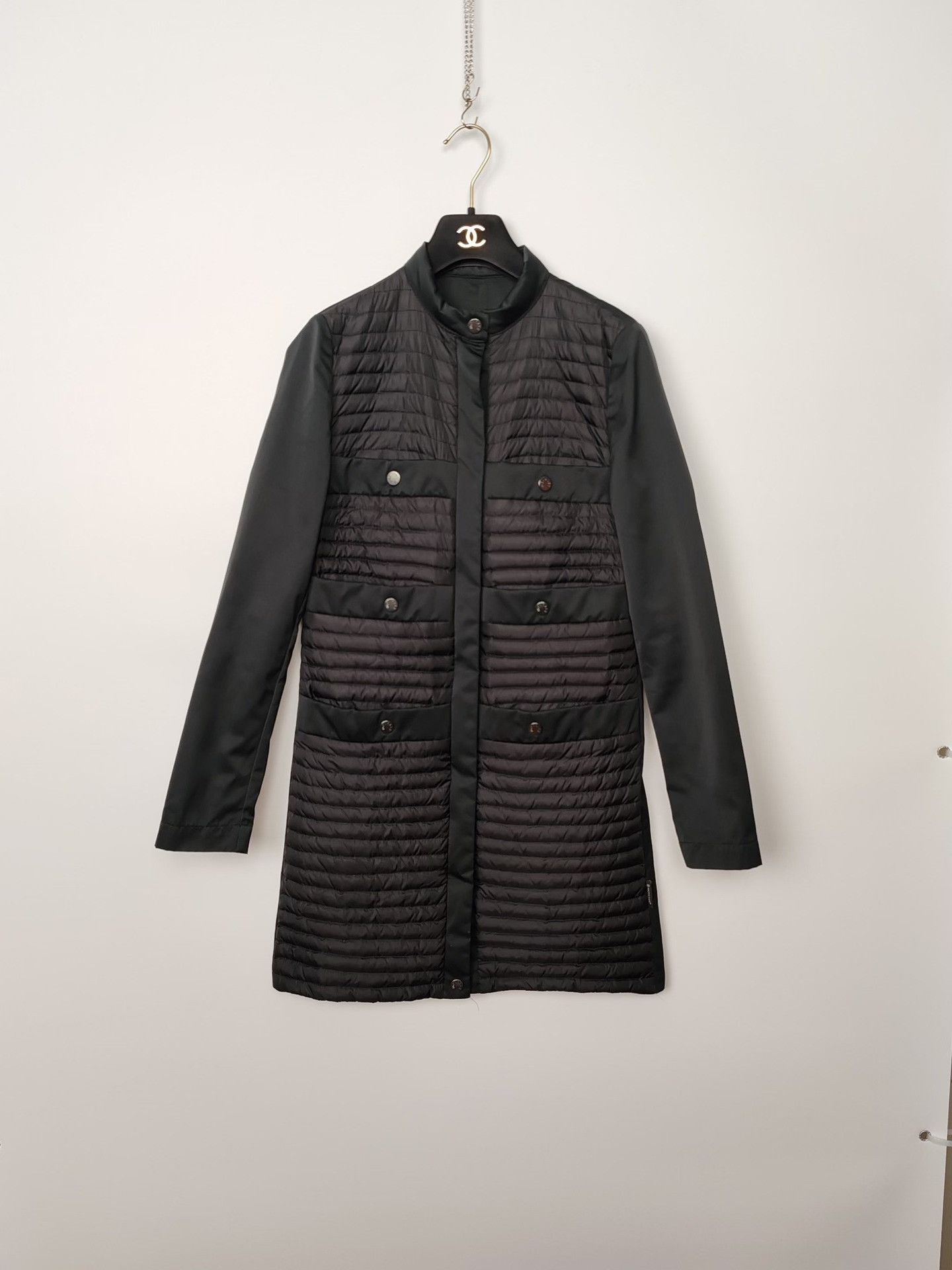 Moncler Moncler Quilted Panel Coat Size 00 Size XS / US 0-2 / IT 36-38 - 2 Thumbnail