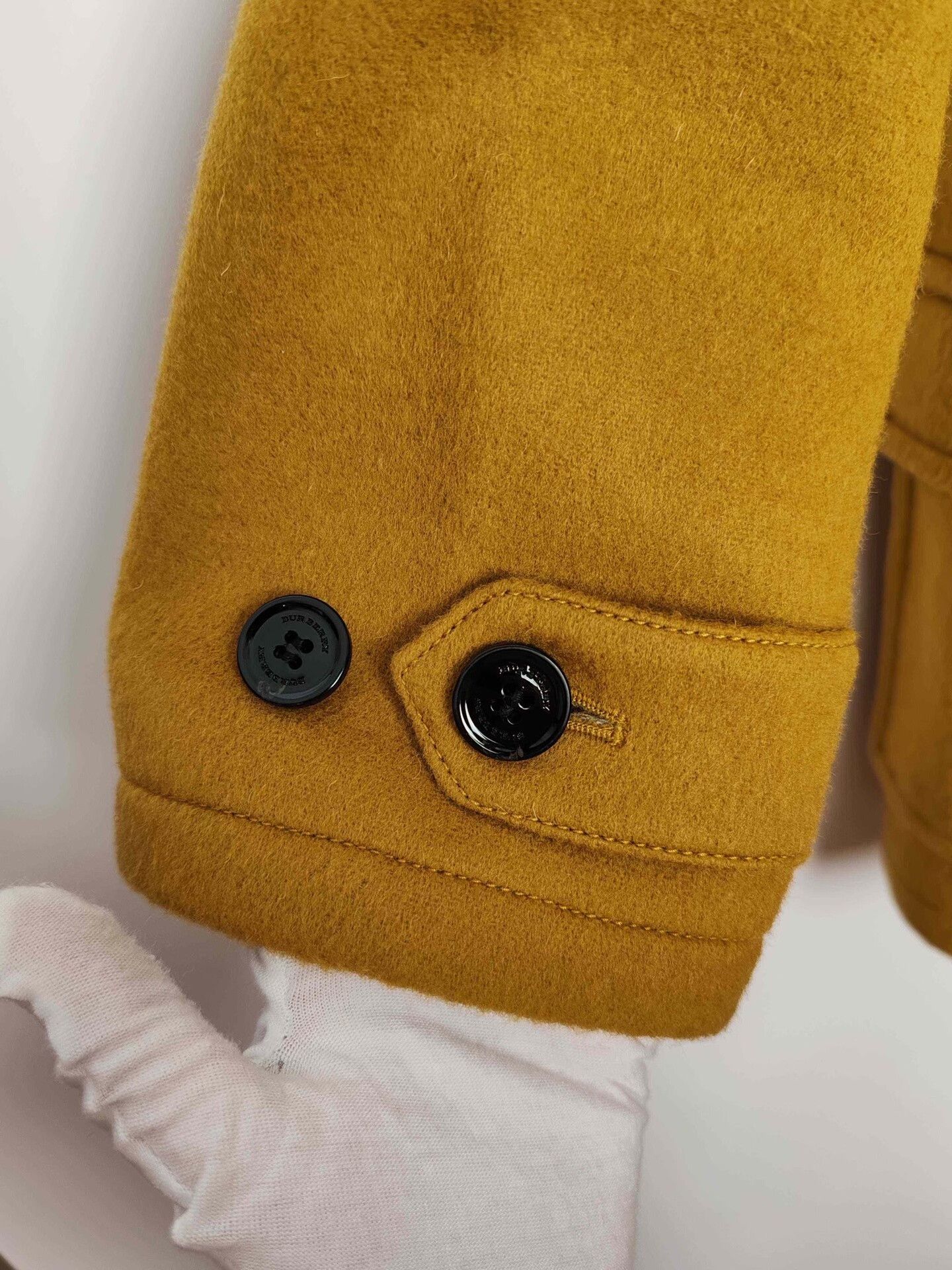 Burberry Burberry Yellow Wool Duffle Coat Size S Size S / US 4 / IT 40 - 6 Thumbnail