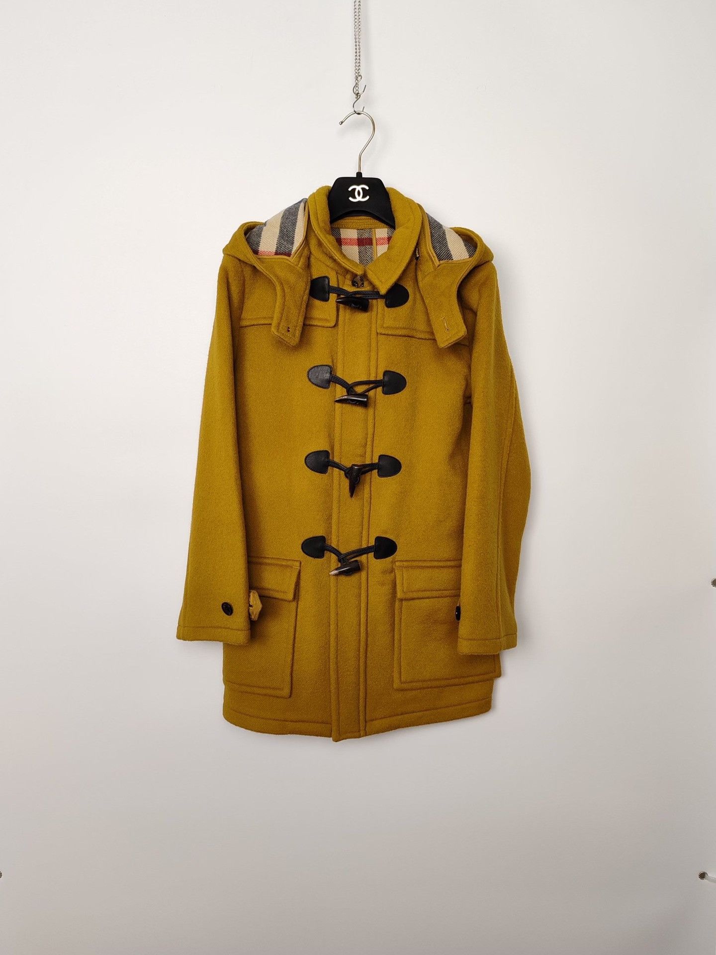 Burberry Burberry Yellow Wool Duffle Coat Size S Size S / US 4 / IT 40 - 2 Thumbnail