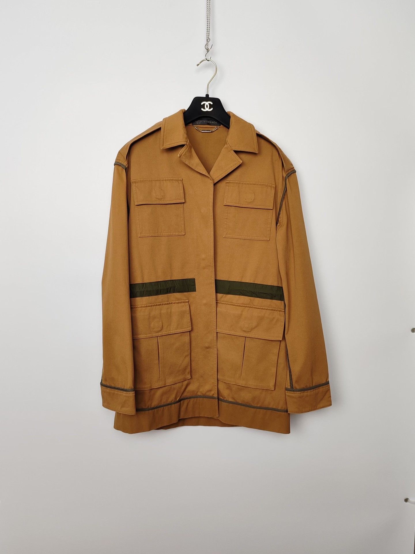Versace Versace Cotton Blend Field Jacket Size 38 Size XS / US 0-2 / IT 36-38 - 2 Thumbnail