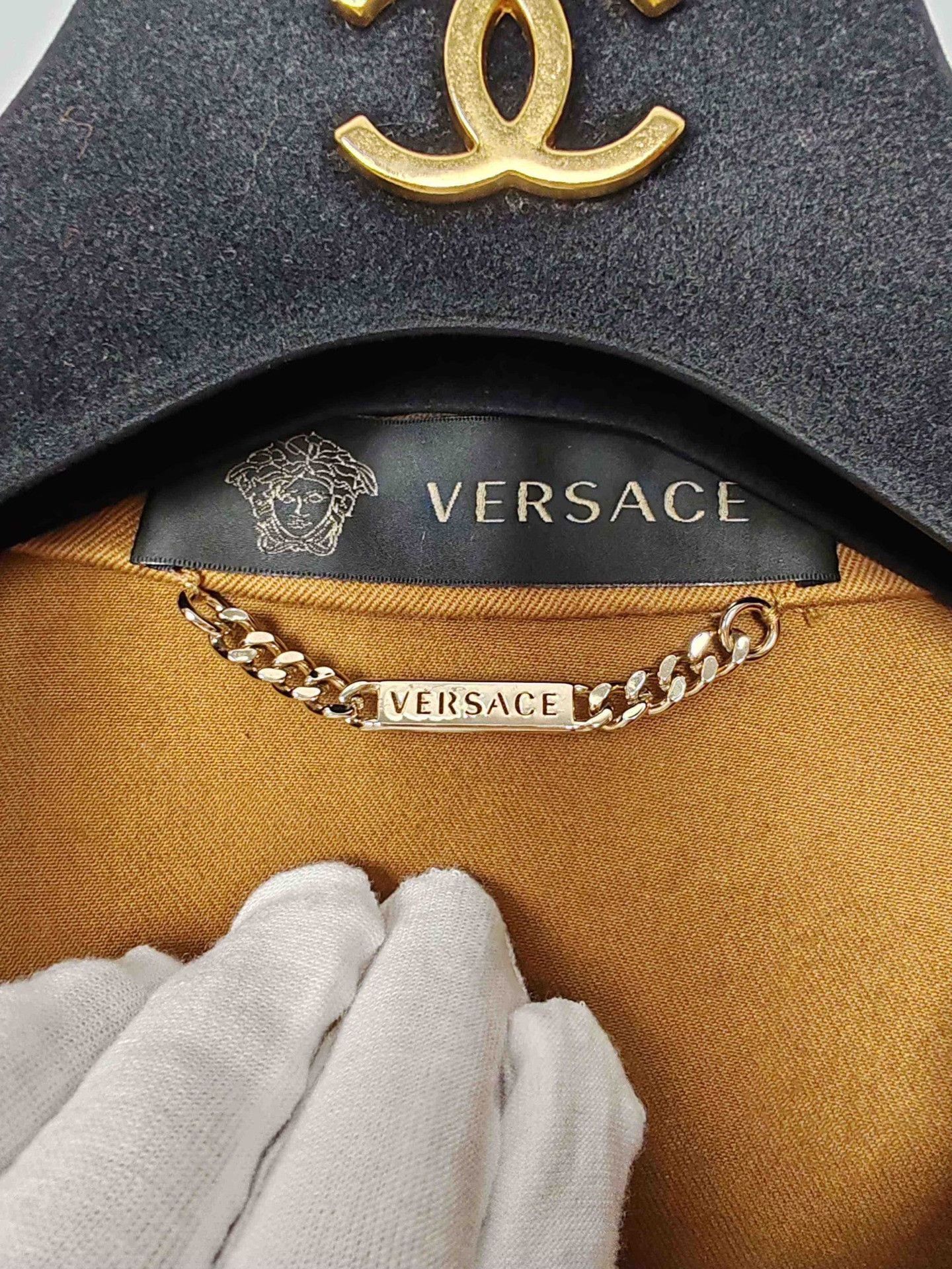 Versace Versace Cotton Blend Field Jacket Size 38 Size XS / US 0-2 / IT 36-38 - 4 Thumbnail