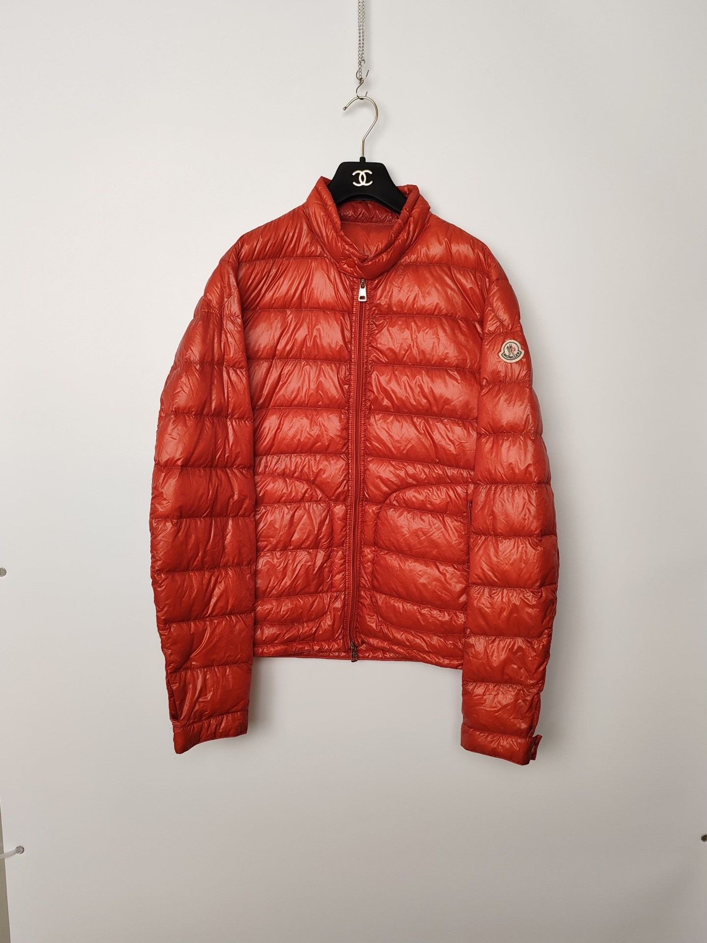Moncler Moncler Logo Patch Down Jacket Red Size XXL Size US XXL / EU 58 / 5 - 2 Thumbnail