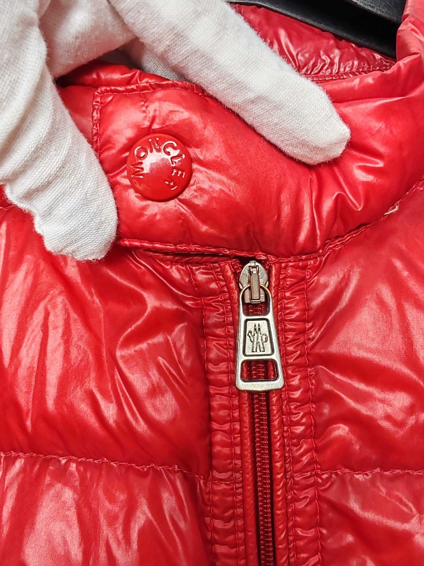 Moncler Moncler Logo Patch Down Jacket Red Size XXL Size US XXL / EU 58 / 5 - 5 Thumbnail