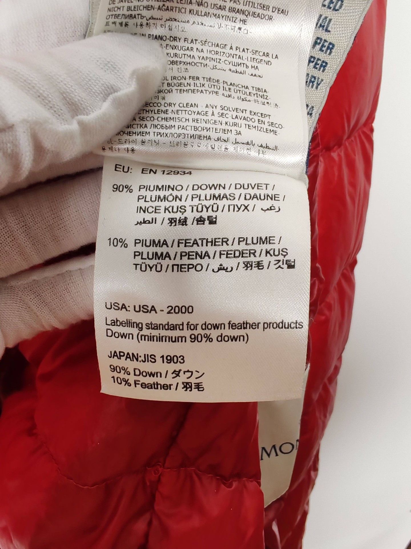 Moncler Moncler Logo Patch Down Jacket Red Size XXL Size US XXL / EU 58 / 5 - 9 Thumbnail