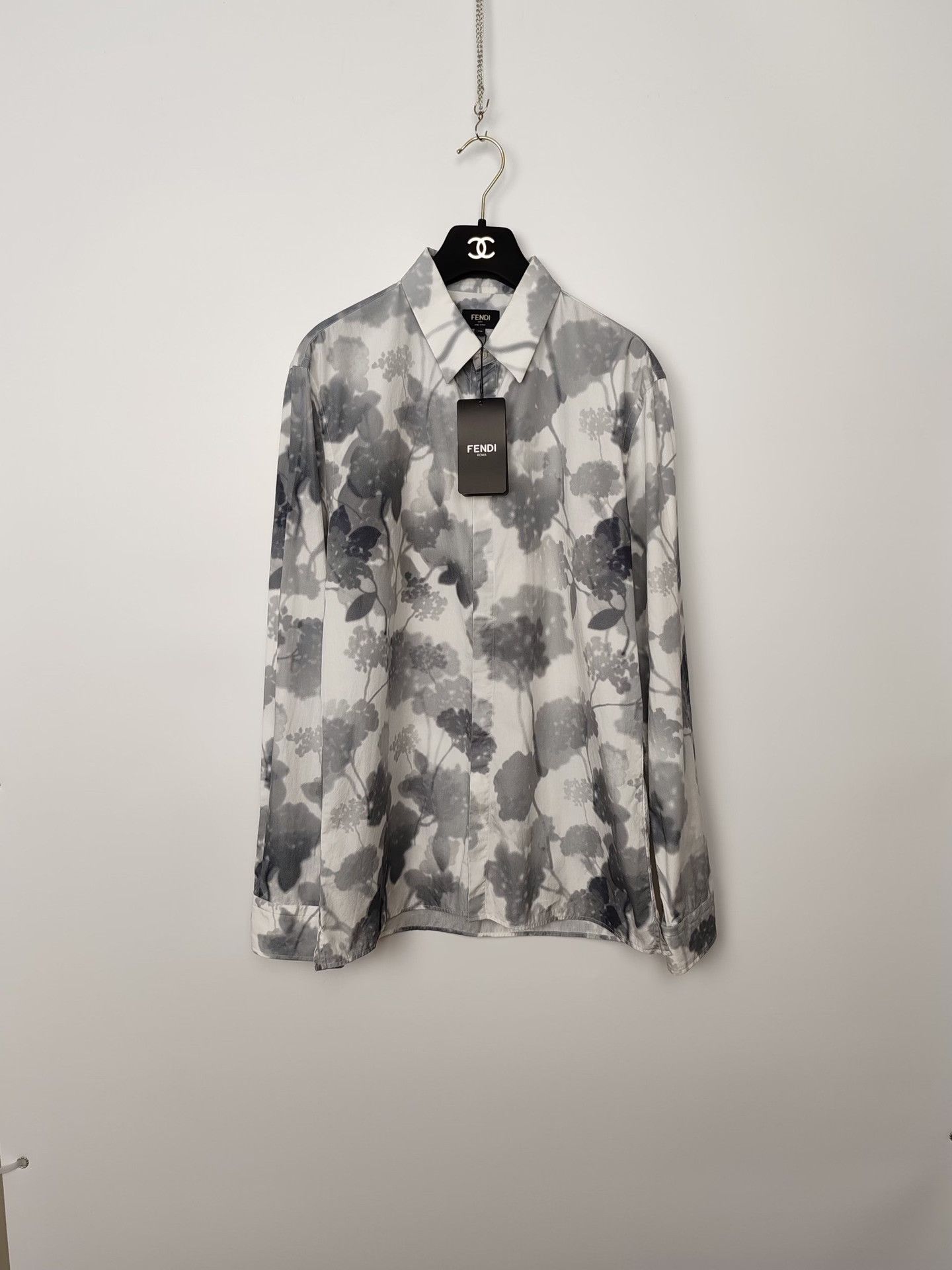 Fendi Fendi Floral Ink Button Up Shirt Size M Size US M / EU 48-50 / 2 - 2 Thumbnail