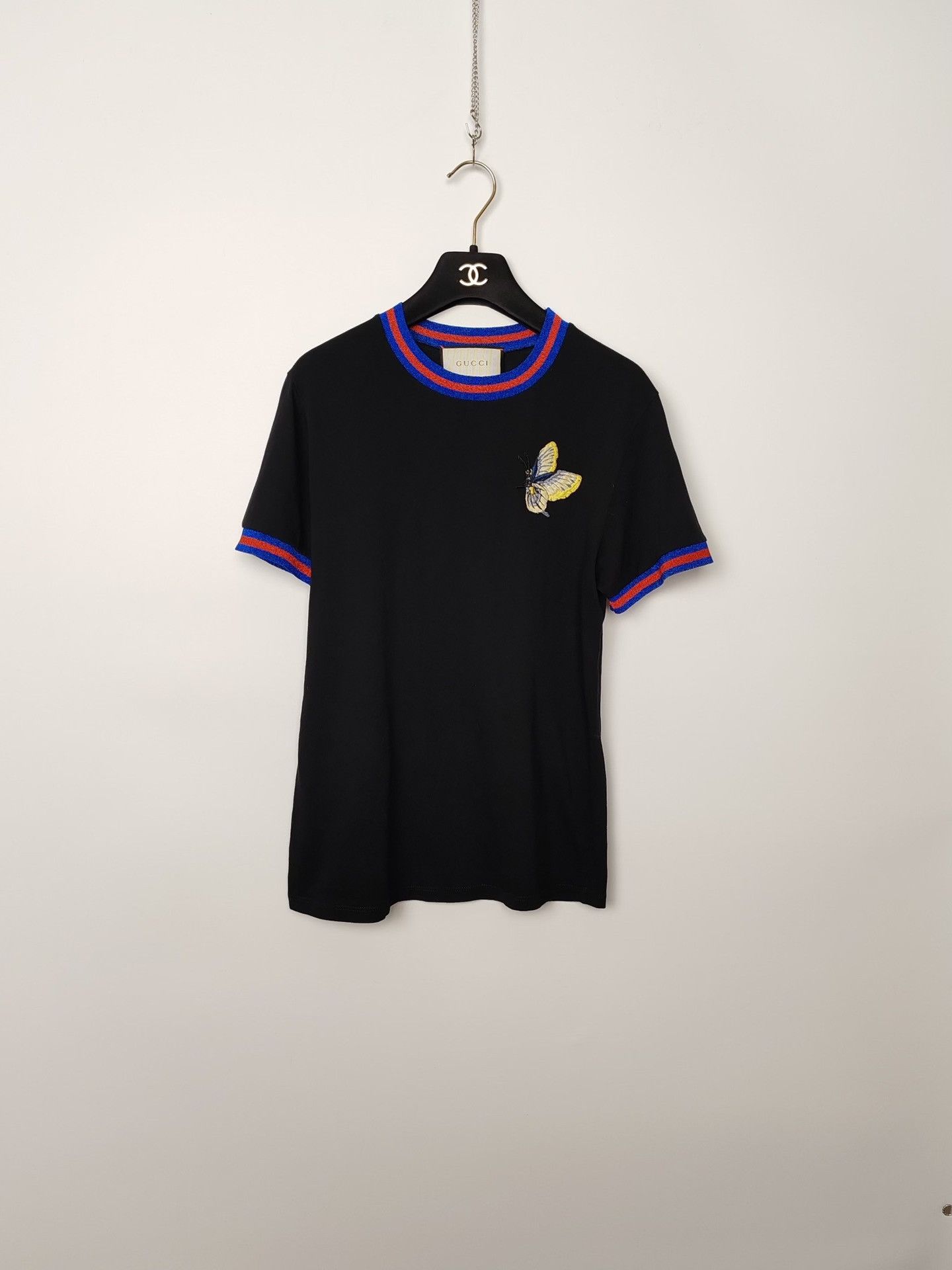 Gucci Gucci Butterfly Embroidered T-Shirt Size XXS Size XXS / US 00 / IT 34 - 2 Thumbnail
