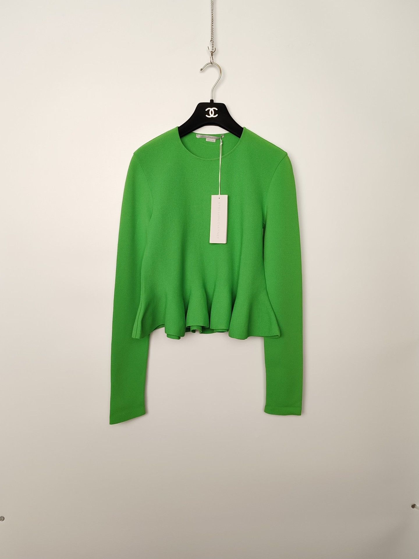 Stella McCartney Stella McCartney Green Ruffle Hem Knit Top Size 42 Size M / US 6-8 / IT 42-44 - 2 Thumbnail